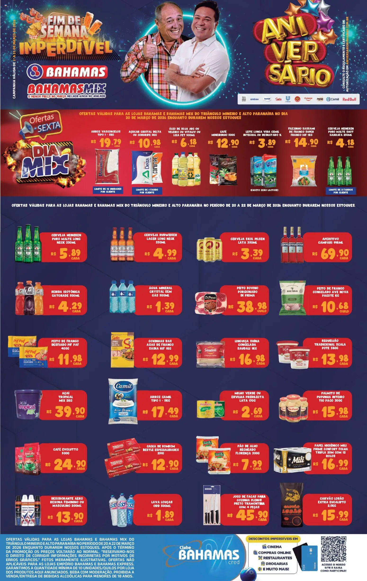 Bahamas Mix Folheto - válido de 20.03.2026 | Página: 1 | Produtos: Alho, Linguiça, Cerveja Heineken, Água mineral