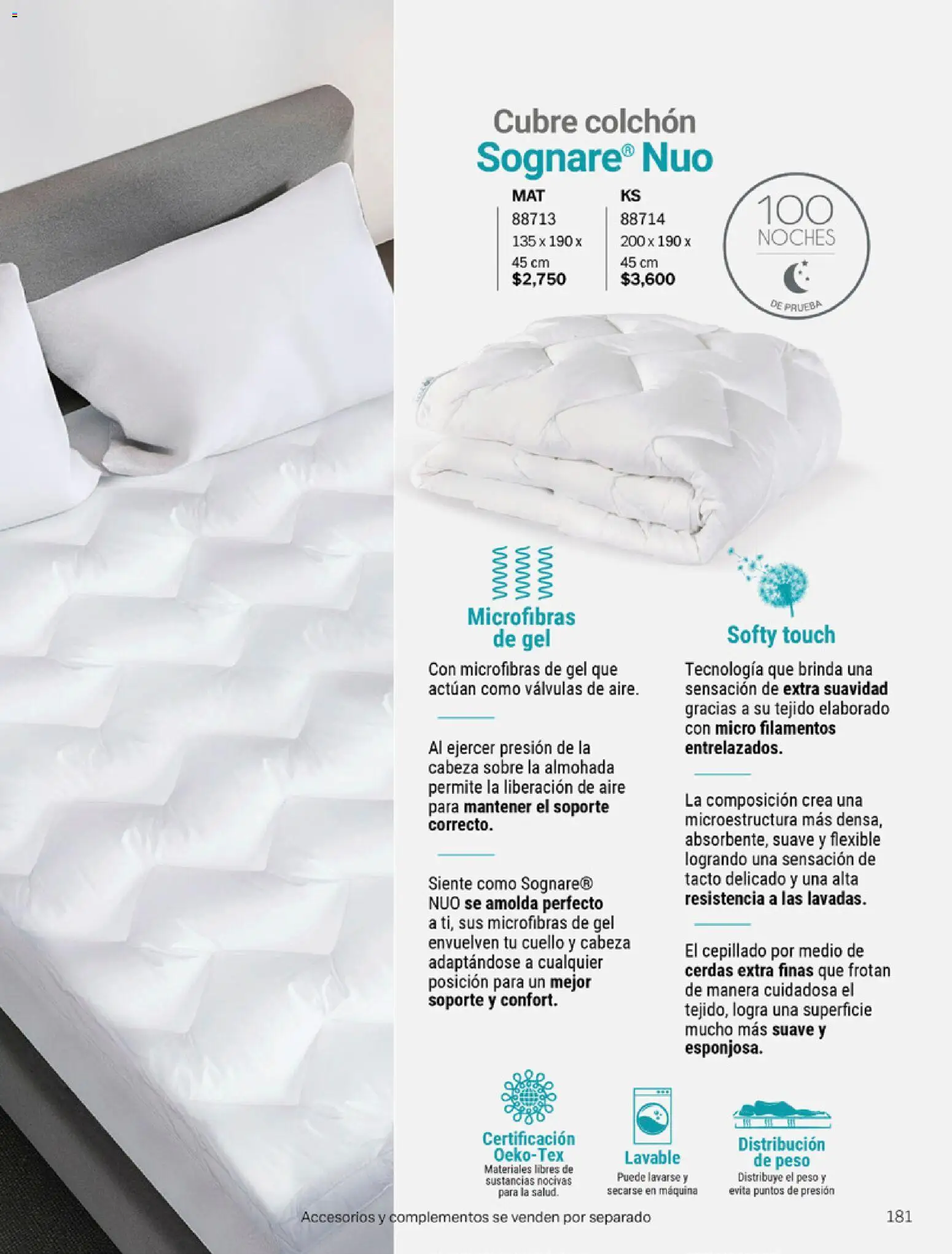 Nuevas ofertas de Vianney válidas en toda la República Mexicana desde el 06.03.2026. ¡Encuentra las mejores ofertas en Vianney catálogo Tu hogar, nuestra pasión! | Página: 183 | Productos: Flexible, Colchón, Almohada, Sobre