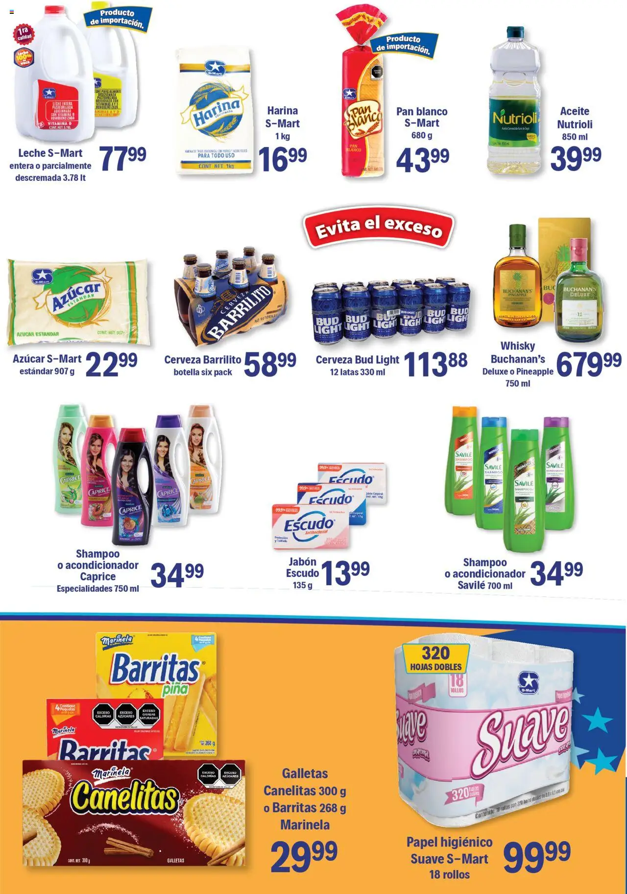 Nuevas ofertas de S-Mart válidas en toda la República Mexicana desde el 26.09.2025. ¡Encuentra las mejores ofertas en S-Mart - Folleto - Nuevo Laredo! | Página: 5 | Productos: Azúcar, Cerveza, Whisky, Acondicionador