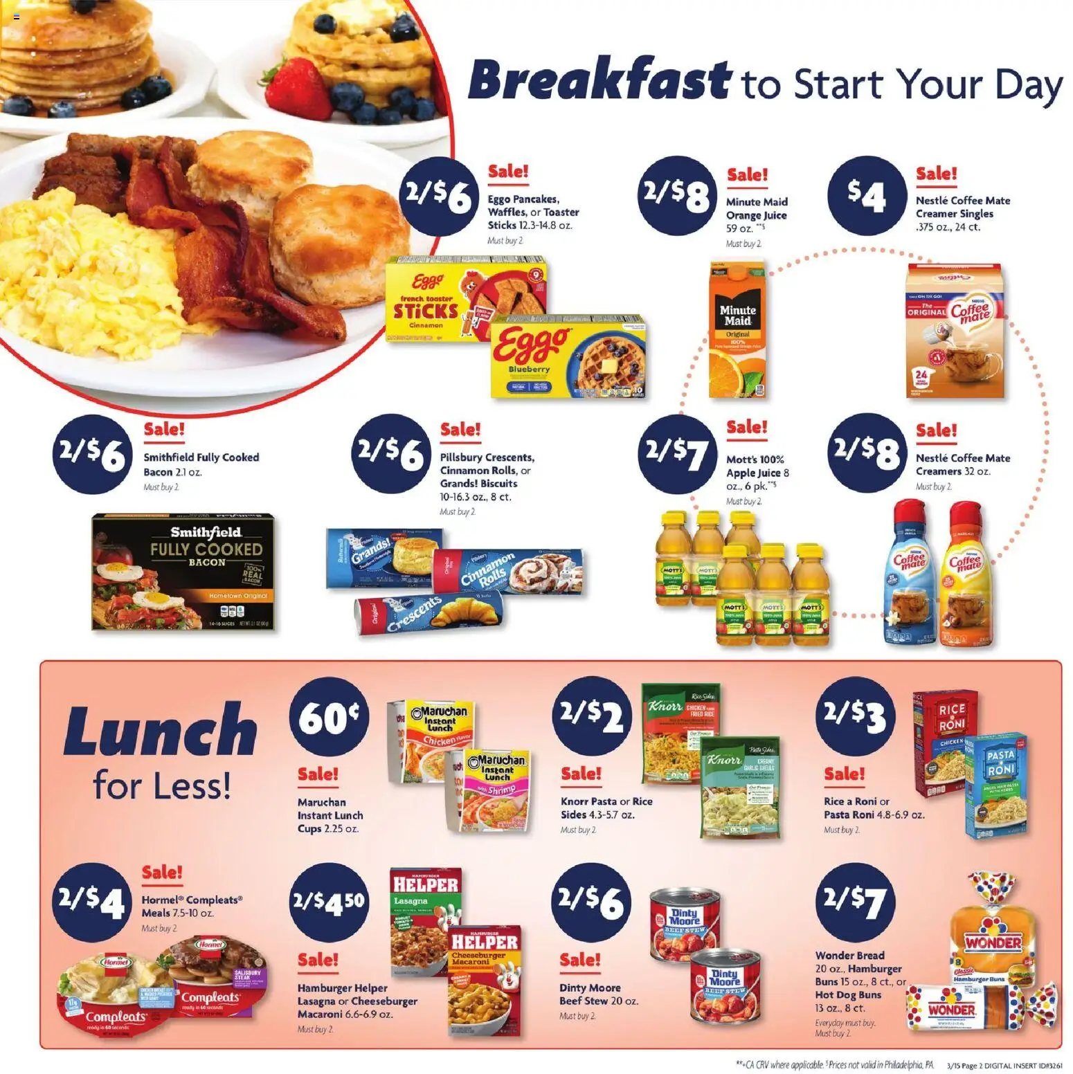 Family Dollar Current Ad - TX - valid from 15.03.2026 | Page: 2 | Products: Toaster, Juice, Pasta, Garlic