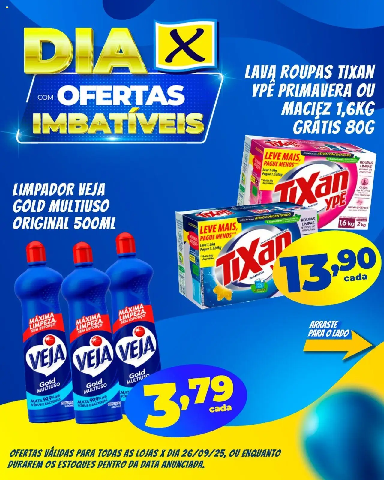 X Supermercados Folheto - válido de 26.09.2025 | Página: 5 | Produtos: Roupas