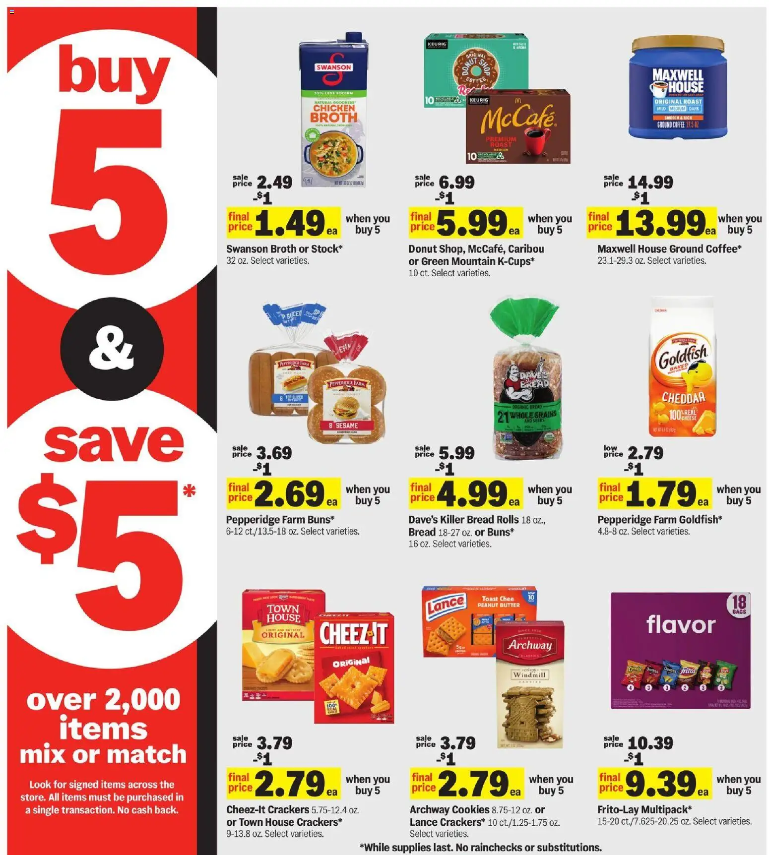 Meijer Weekly Ad - valid from 28.01.2026 | Page: 9 | Products: Butter, Bread, Coffee, Cookies