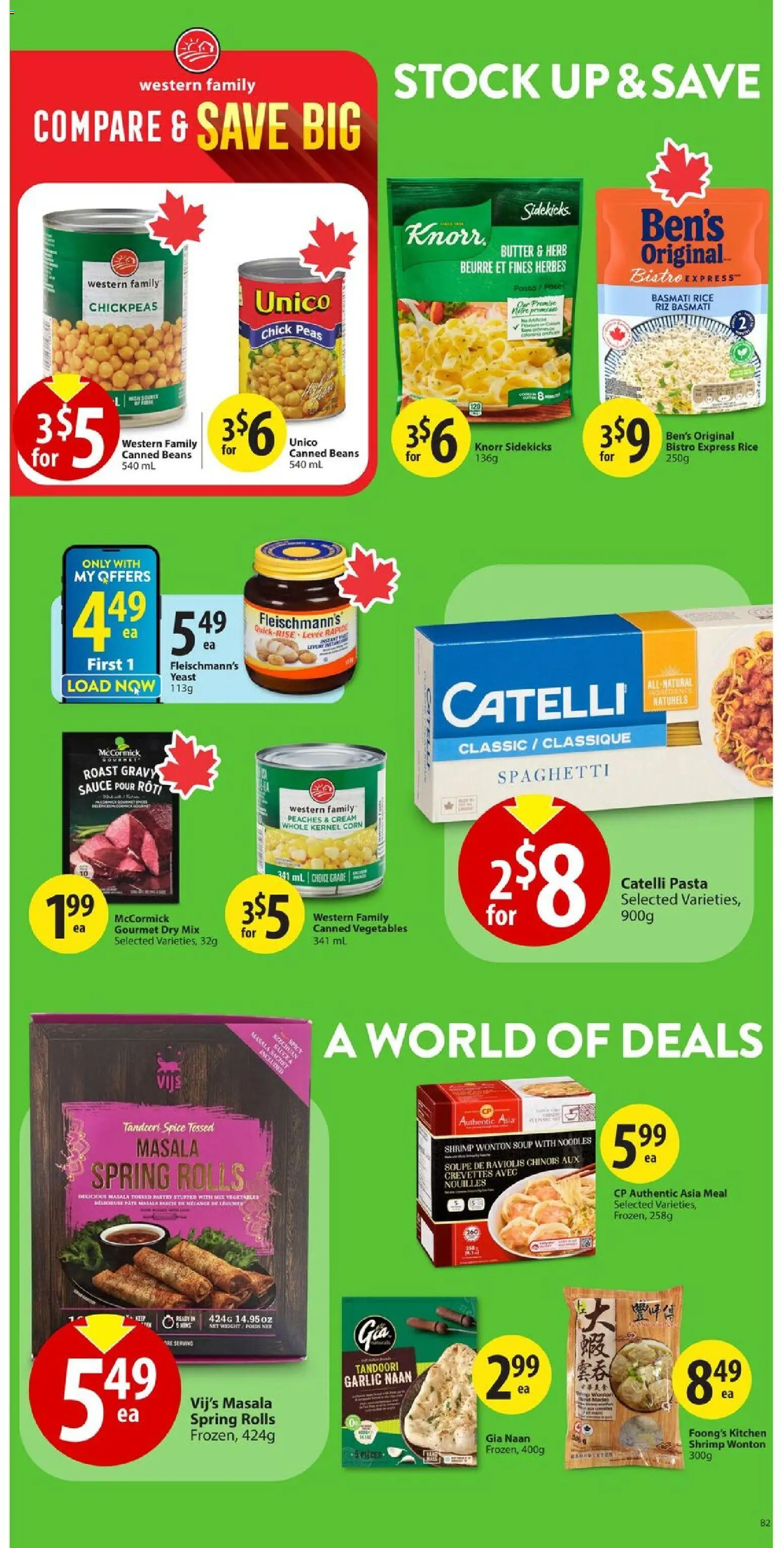 Save on foods flyer valid from 06.11.2025 | Page: 17 | Products: Rice, Noodles, Cream, Butter