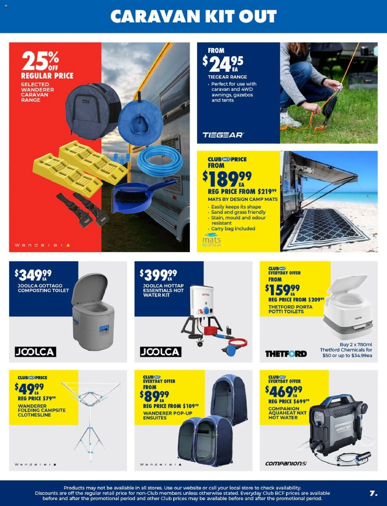 BCF catalogue - valid from 17.03.2026 | Page: 7 | Products: Toilet, Grass, Water, Bag