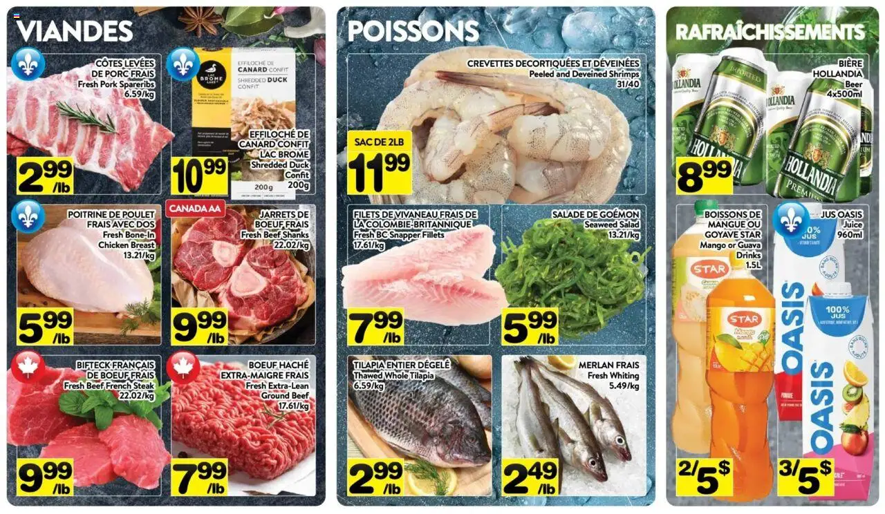 Pa Supermarché flyer valid from 11.08.2025 | Page: 4 | Products: Beef, Juice, Chicken, Pork