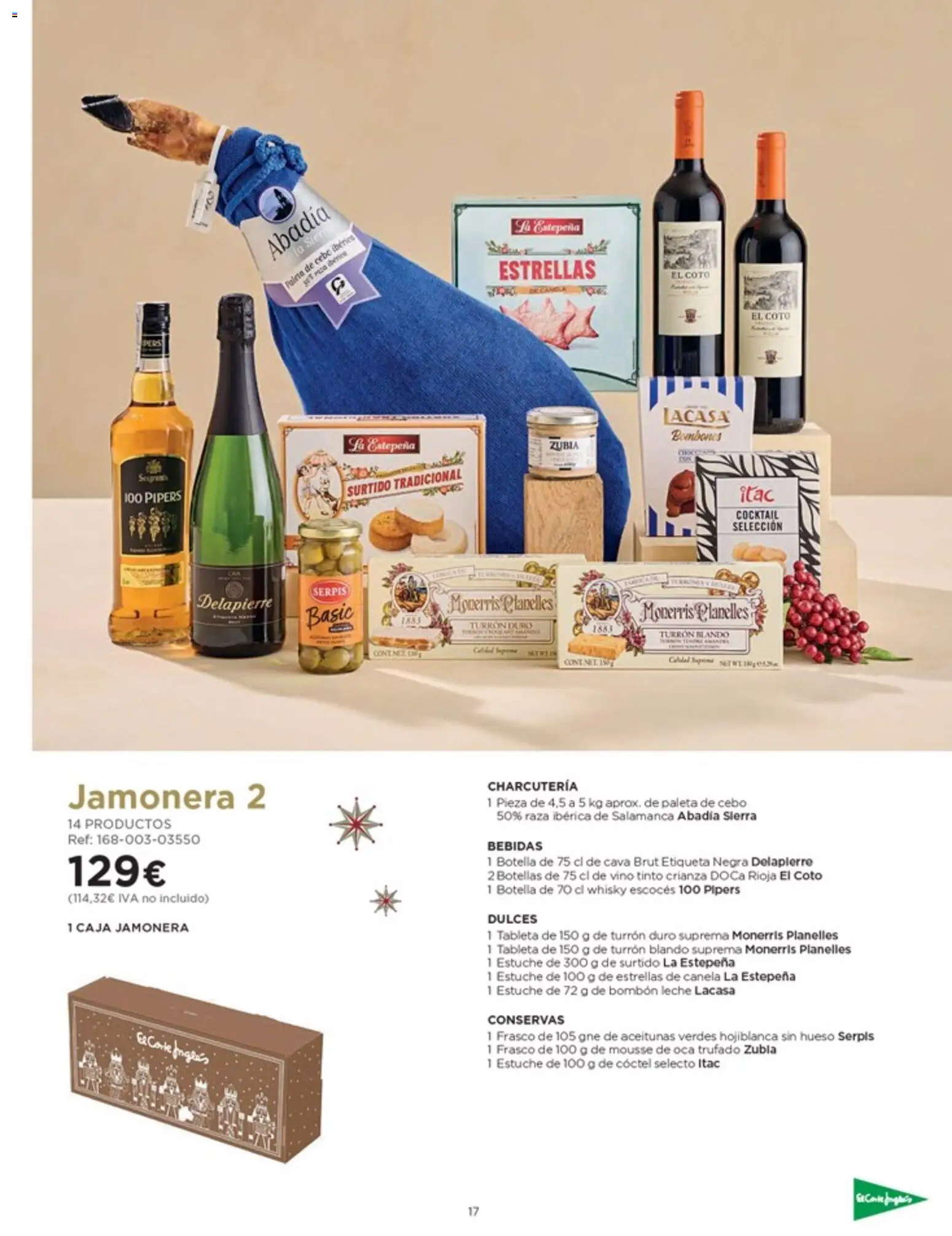 Nuevas ofertas de El Corte Inglés válidas en toda la República Mexicana desde el 03.10.2025. ¡Encuentra las mejores ofertas en El Corte Inglés catálogo Especial Cataluña! | Página: 17 | Productos: Paleta, Cava, Botella, Vino