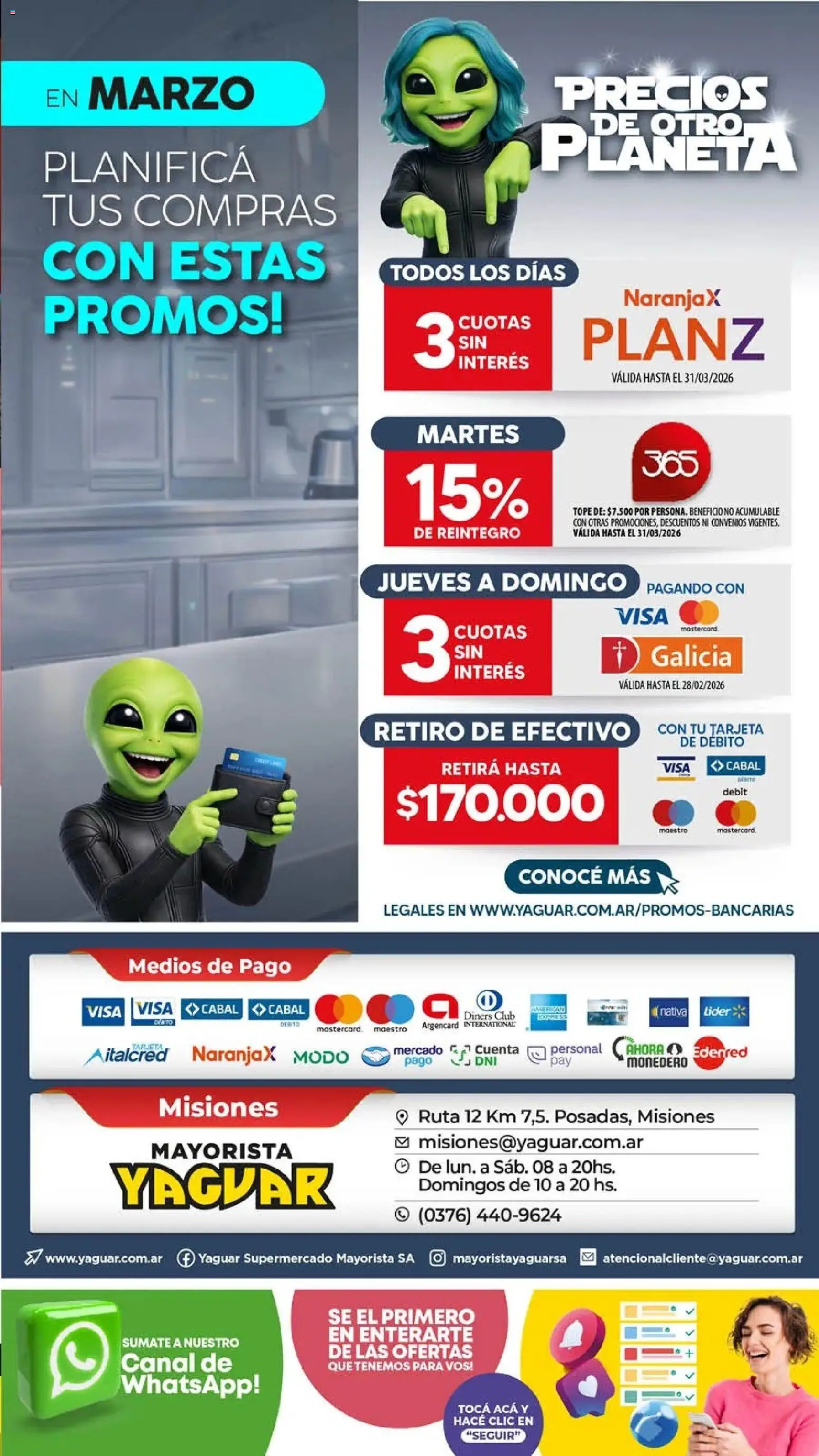 Yaguar - Oferta Semanal Misiones │ válido desde el 11.03.2026 | Página: 19 | Productos: Monedero