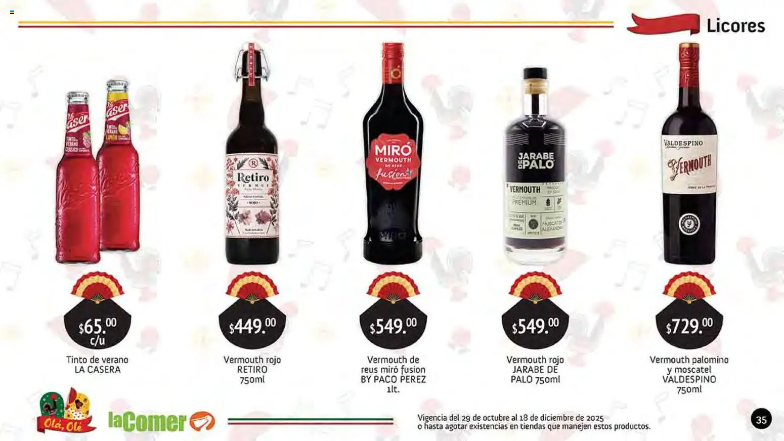 Nuevas ofertas de La Comer válidas en toda la República Mexicana desde el 29.10.2025. ¡Encuentra las mejores ofertas en La Comer folleto Olá, Olé! | Página: 35