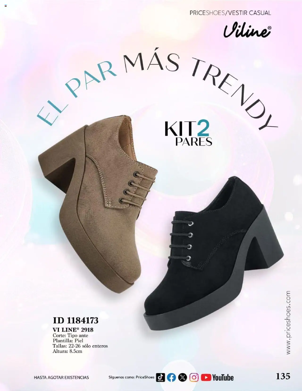 Nuevas ofertas de Price Shoes válidas en toda la República Mexicana desde el 05.08.2024. ¡Encuentra las mejores ofertas en Price Shoes catálogo Vestir Casual ! | Página: 135