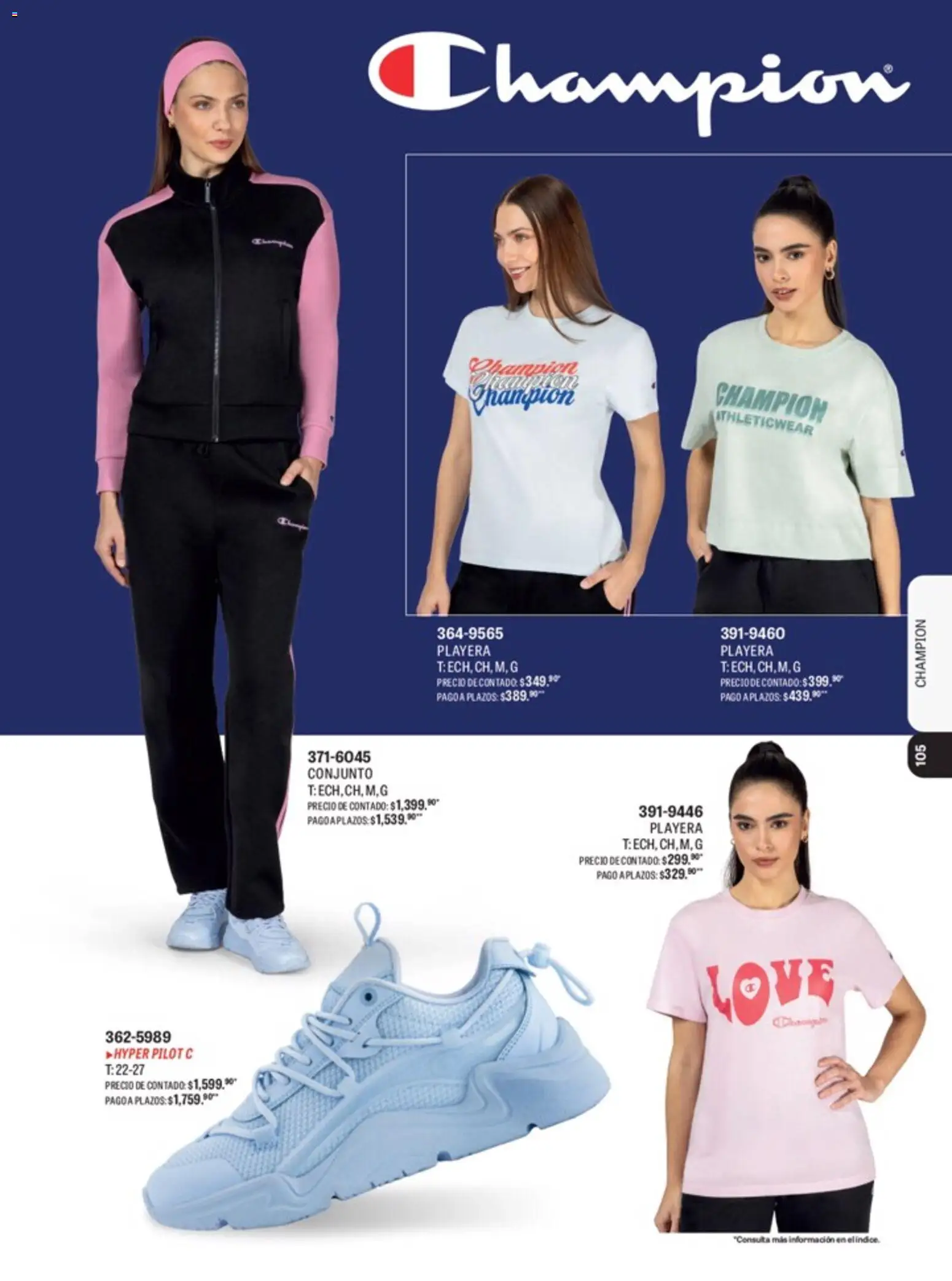 Nuevas ofertas de Andrea válidas en toda la República Mexicana desde el 15.04.2026. ¡Encuentra las mejores ofertas en Andrea catálogo Lo mejor en marcas! | Página: 79 | Productos: Playera, Conjunto