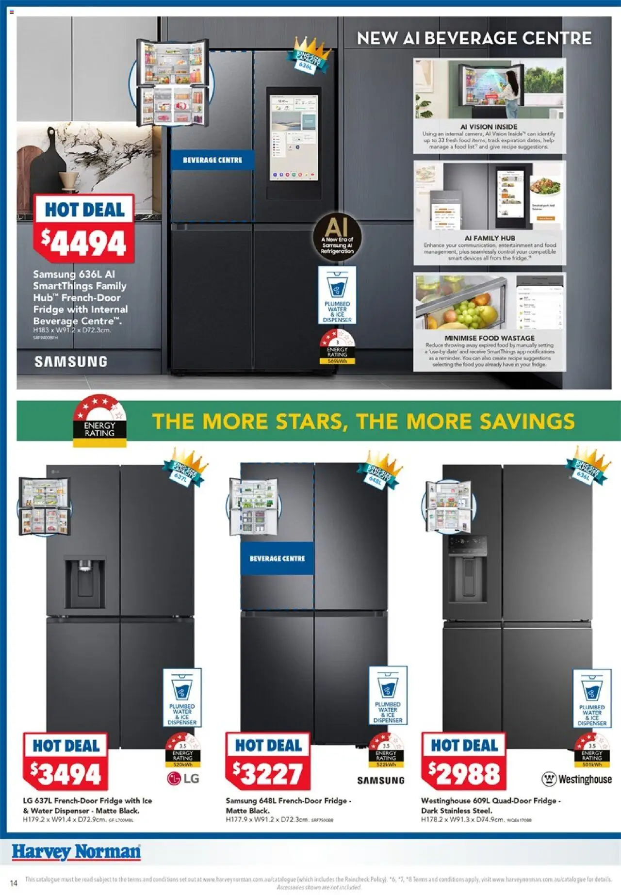 Harvey Norman catalogue - valid from 18.09.2025 | Page: 14 | Products: Water, Accessories, Fridge