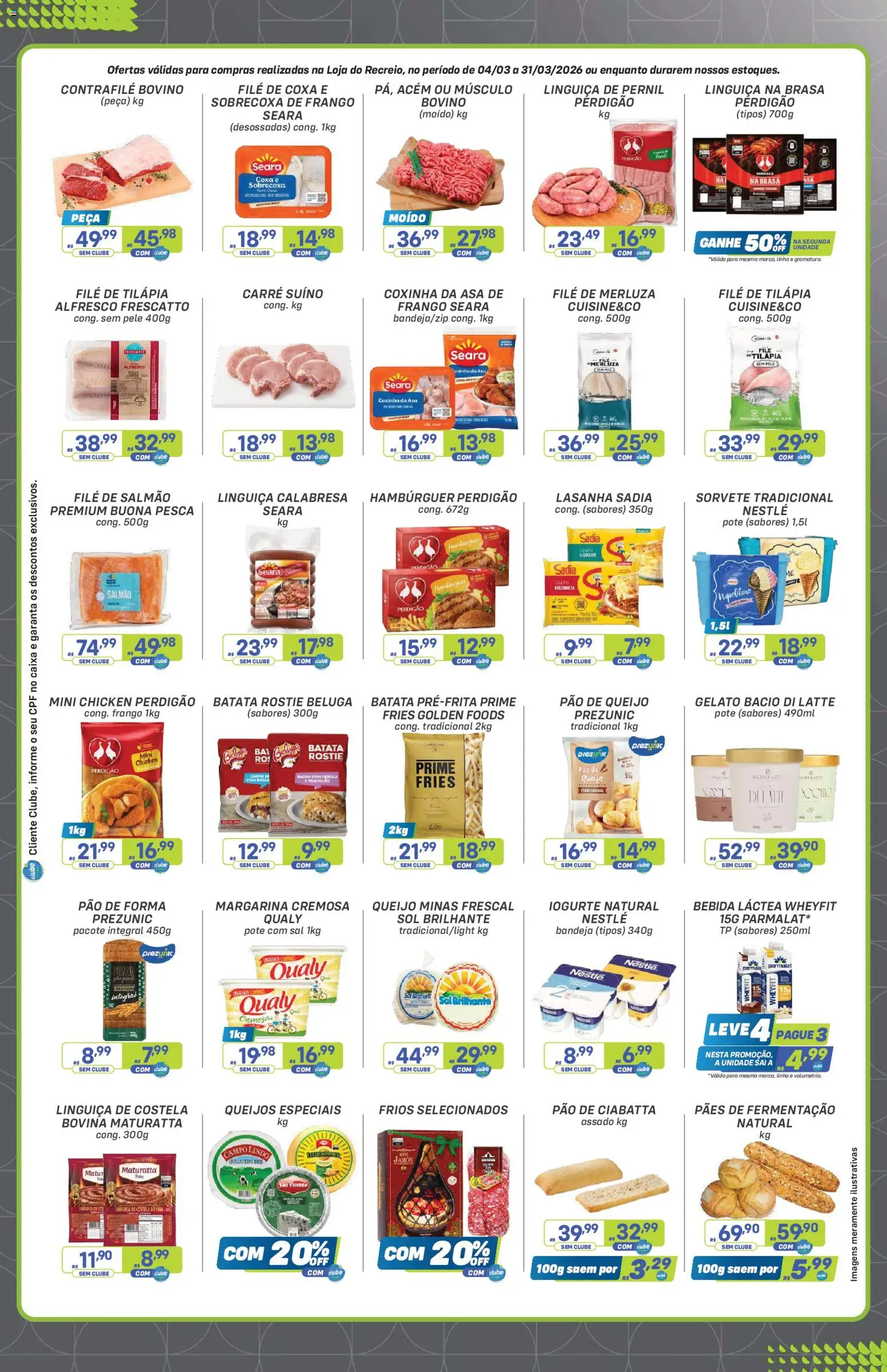 Prezunic Folheto - válido de 04.03.2026 | Página: 3 | Produtos: Caixa, Lasanha, Sal, Margarina