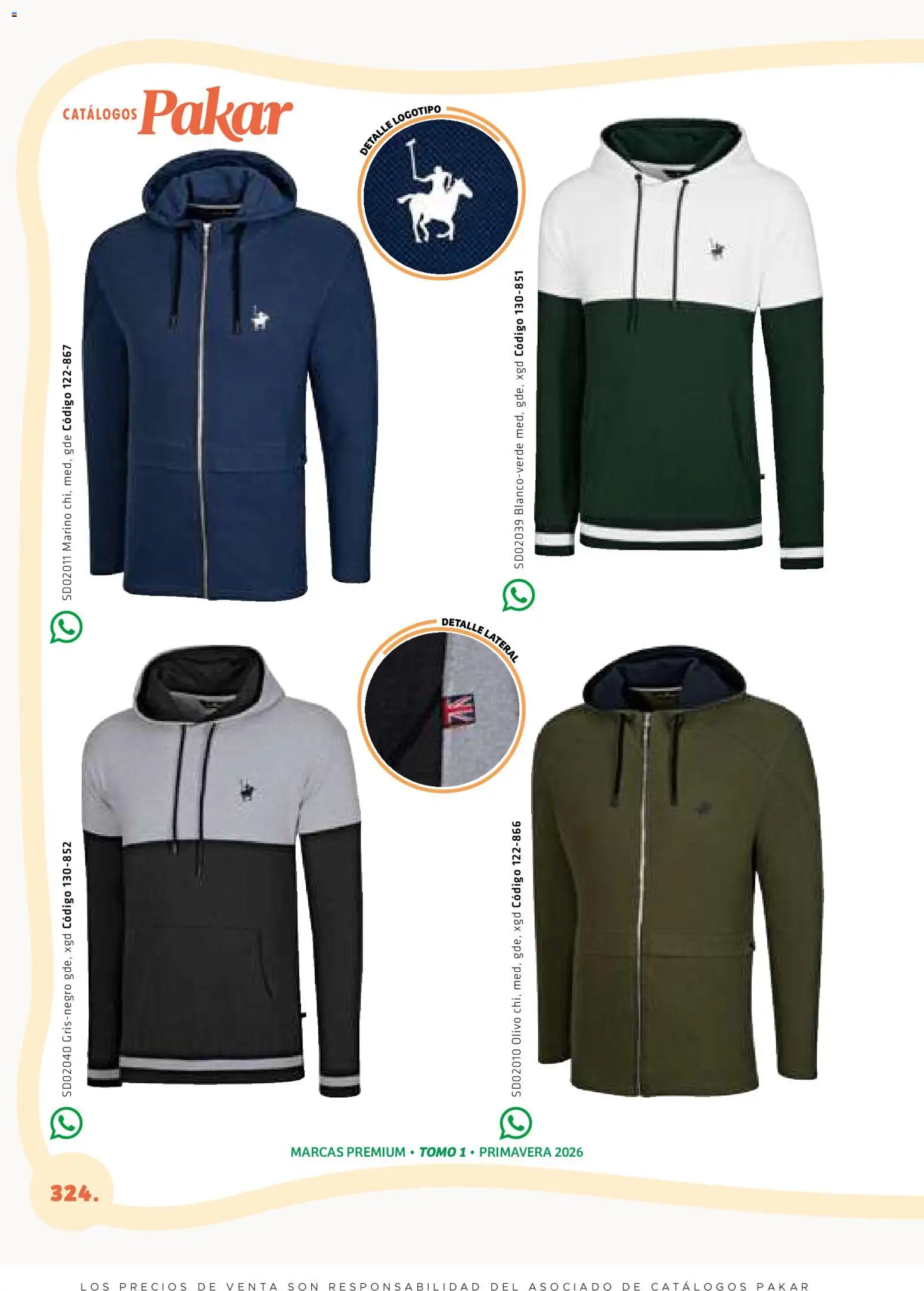 Nuevas ofertas de SC Pakar válidas en toda la República Mexicana desde el 27.02.2026. ¡Encuentra las mejores ofertas en SC Pakar catálogo Premium Men Tomo 1! | Página: 324