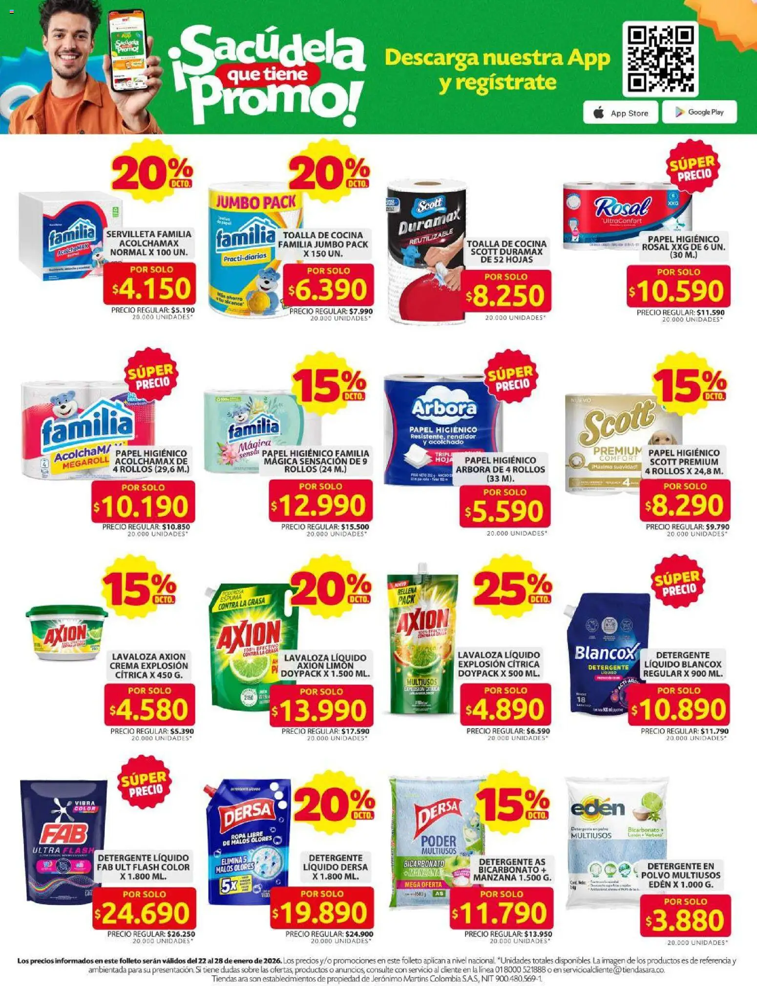 Ara revista - valida desde el 15.01.2026 | Página: 12 | Productos: Crema, Sobre, Limón, Ropa