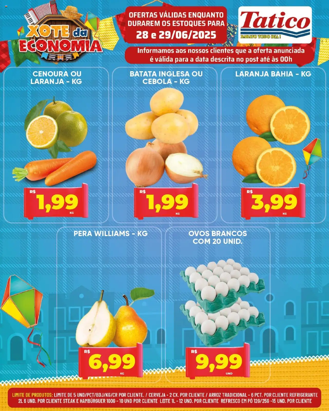 Tatico Folheto - válido de 30.06.2025 | Página: 27 | Produtos: Cebola, Cerveja, Hambúrguer, Batata