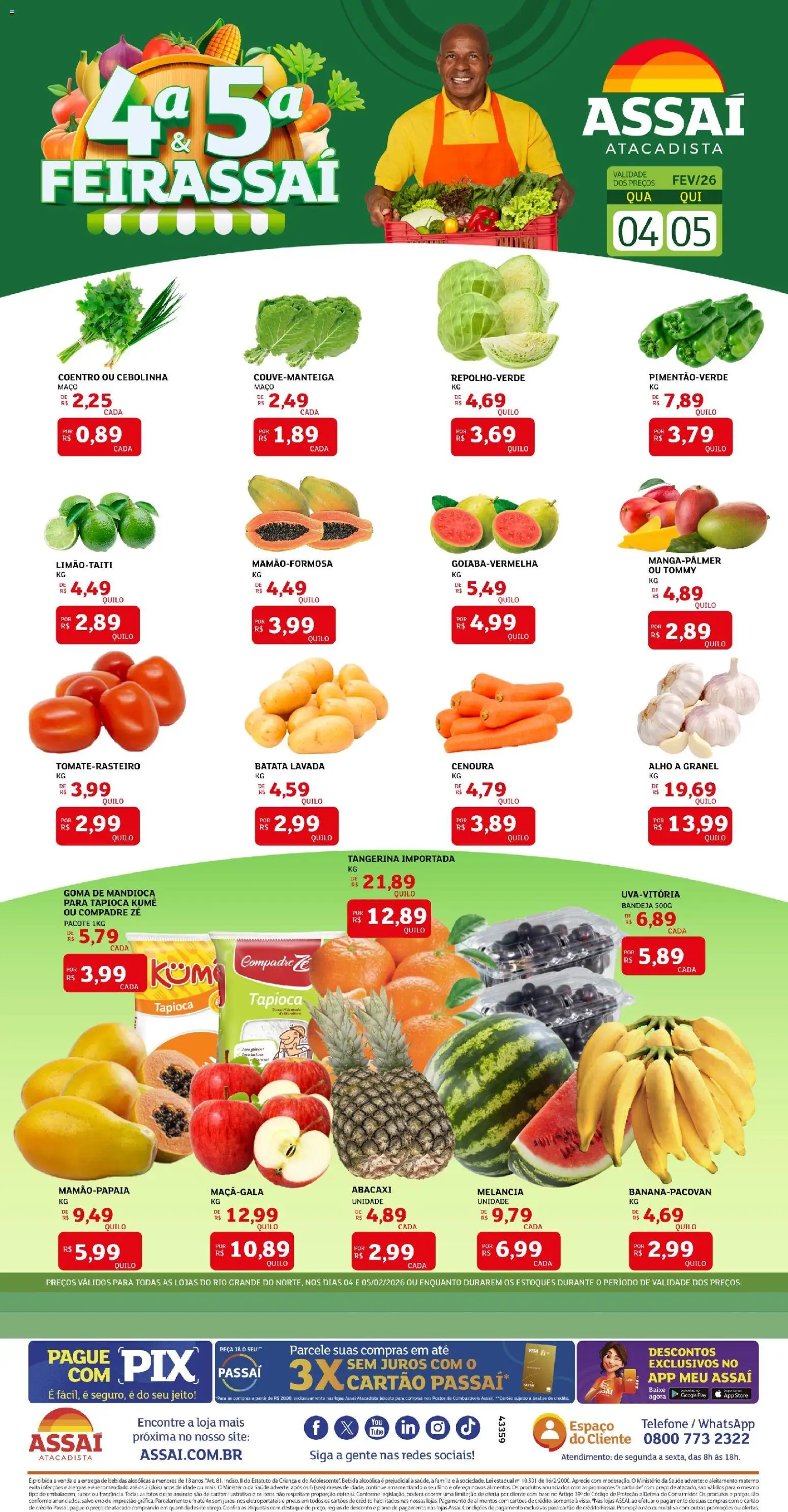 Assaí Atacadista Folheto - válido de 04.02.2026 | Página: 1