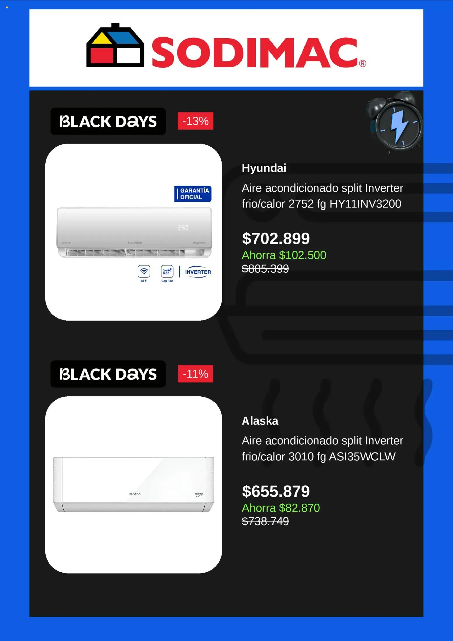 Sodimac Black Friday │ válido desde el 27.11.2025 | Página: 2 | Productos: Aire acondicionado