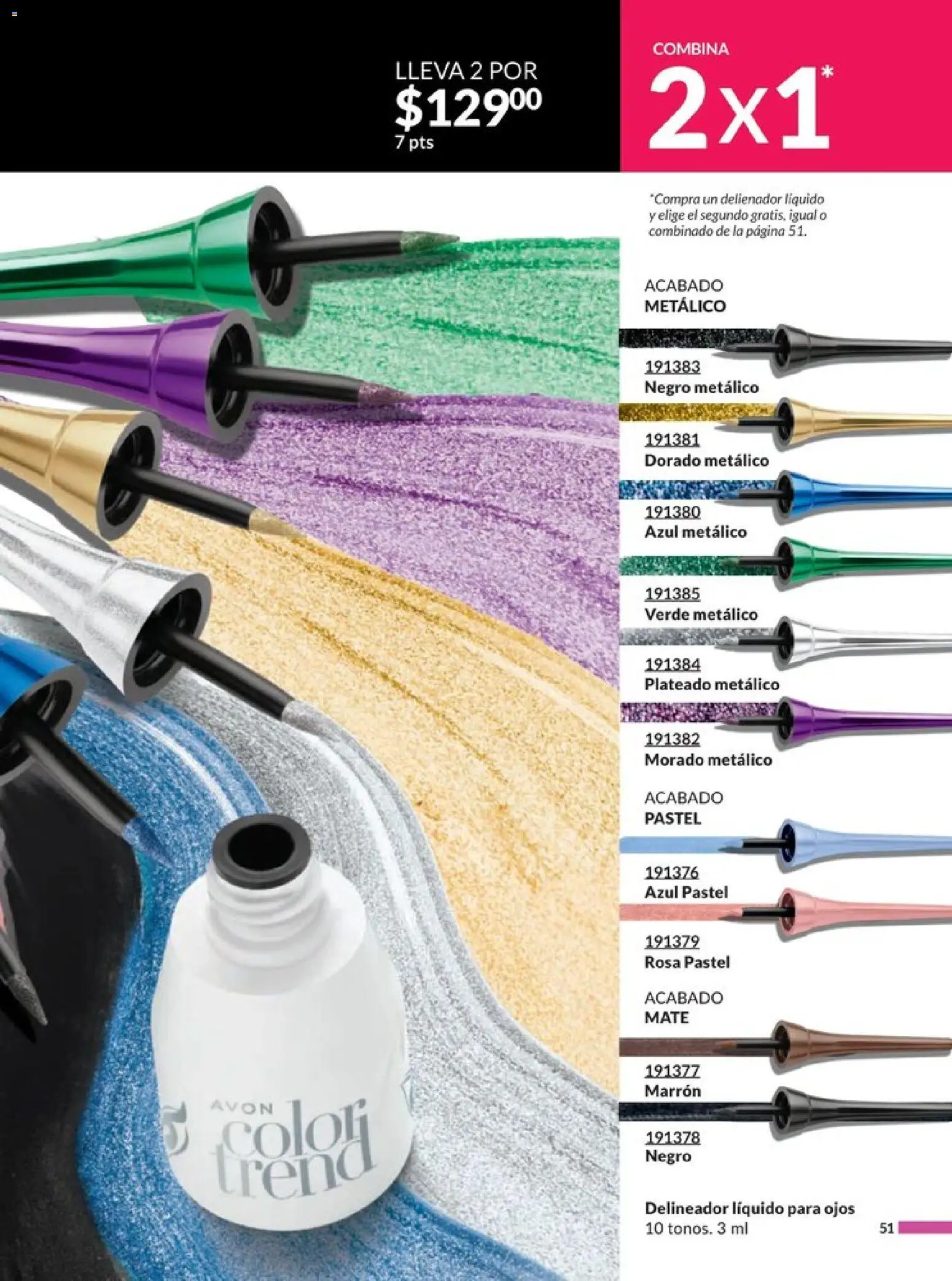 Nuevas ofertas de AVON válidas en toda la República Mexicana desde el 20.12.2025. ¡Encuentra las mejores ofertas en AVON campaña 1 2026! | Página: 56 | Productos: Pastel, Mate, Delineador