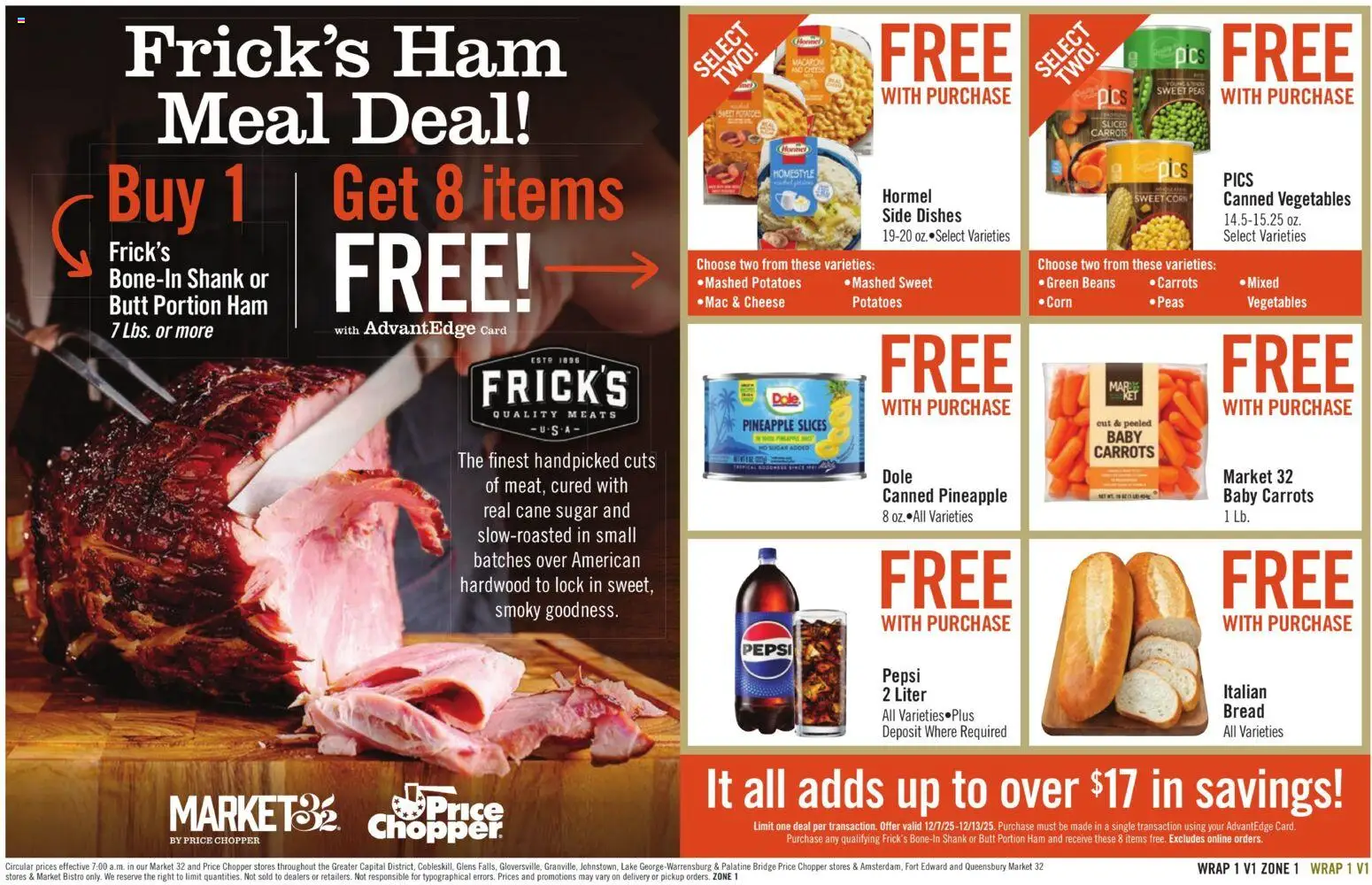 Price Chopper Weekly Ad - valid from 06.12.2025 | Page: 13 | Products: Bread, Ham, Pineapple, Sugar