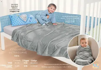 Vista previa de Colchas Concord catálogo Baby, nuevo folleto de la tienda, válido en México a partir del 01.05.2026 | Página: 56 | Productos: Cobertor, Cama, Body, Cuna