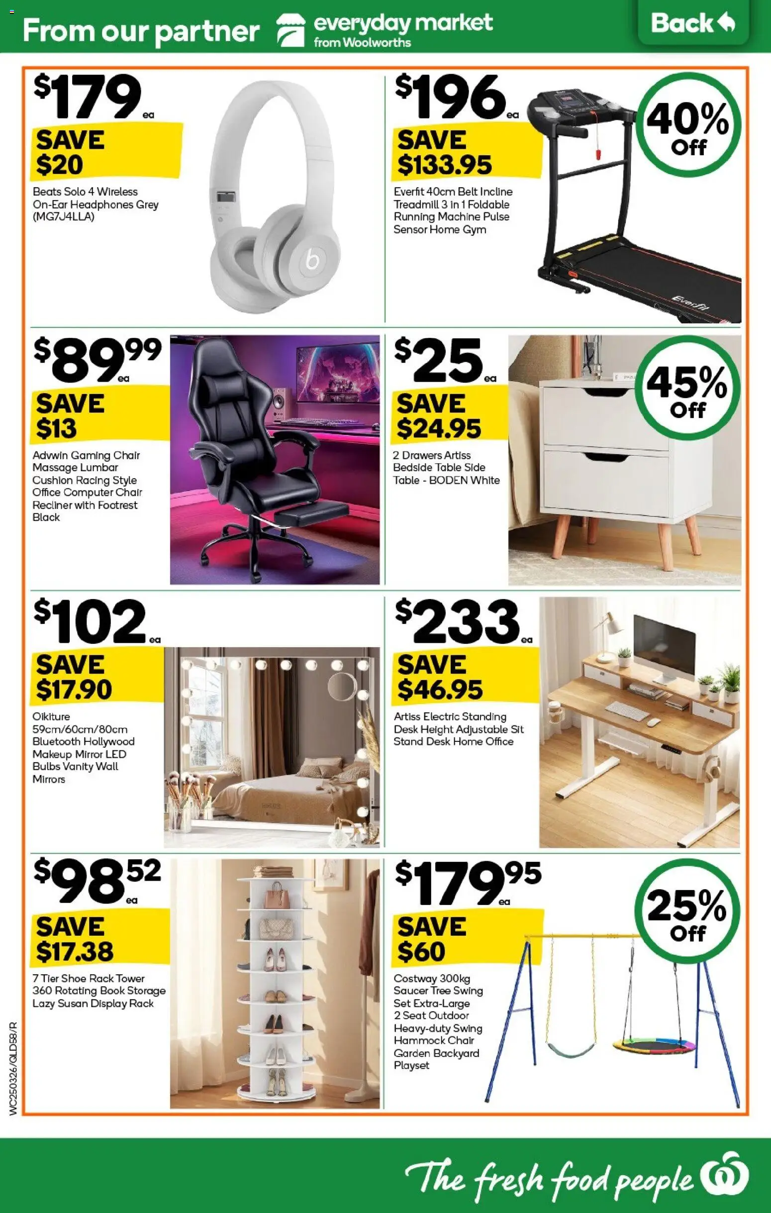 Woolworths catalogue - valid from 25.03.2026 | Page: 58 | Products: Table, Chair, Mirror, Makeup