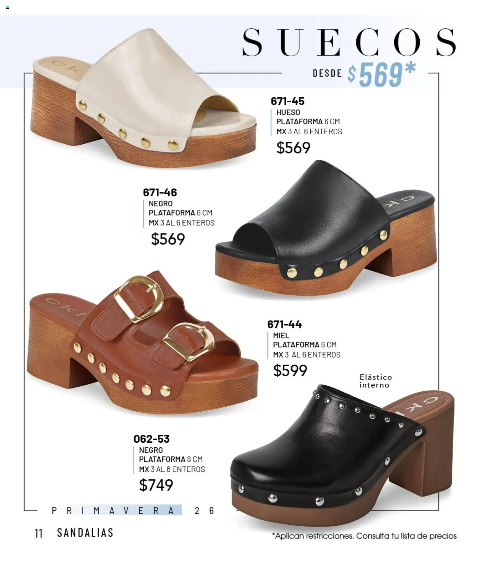 Nuevas ofertas de Cklass válidas en toda la República Mexicana desde el 02.01.2026. ¡Encuentra las mejores ofertas en Cklass catálogo Casuales! | Página: 71 | Productos: Sandalias