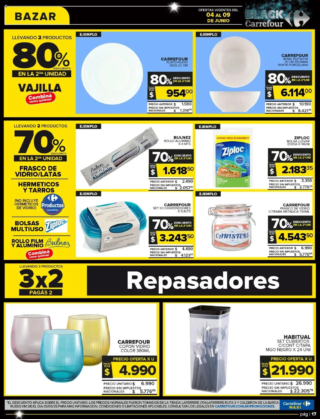 Carrefour Maxi - Maxi Bazar - Córdoba │ válido desde el 04.06.2025 | Página: 3 | Productos: Bolsa, Bowl, Sobre, Frasco