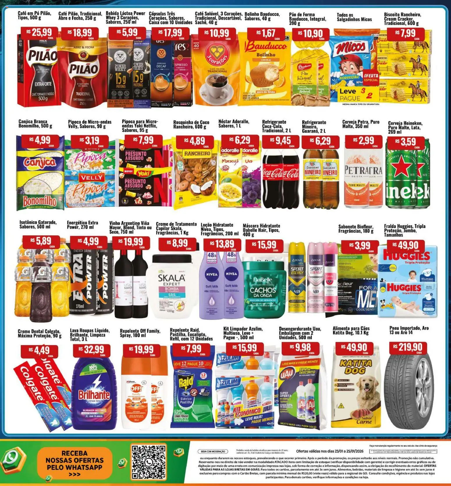 Bretas Folheto - válido de 23.01.2026 | Página: 2 | Produtos: Pó, Cola, Presunto, Rosquinha