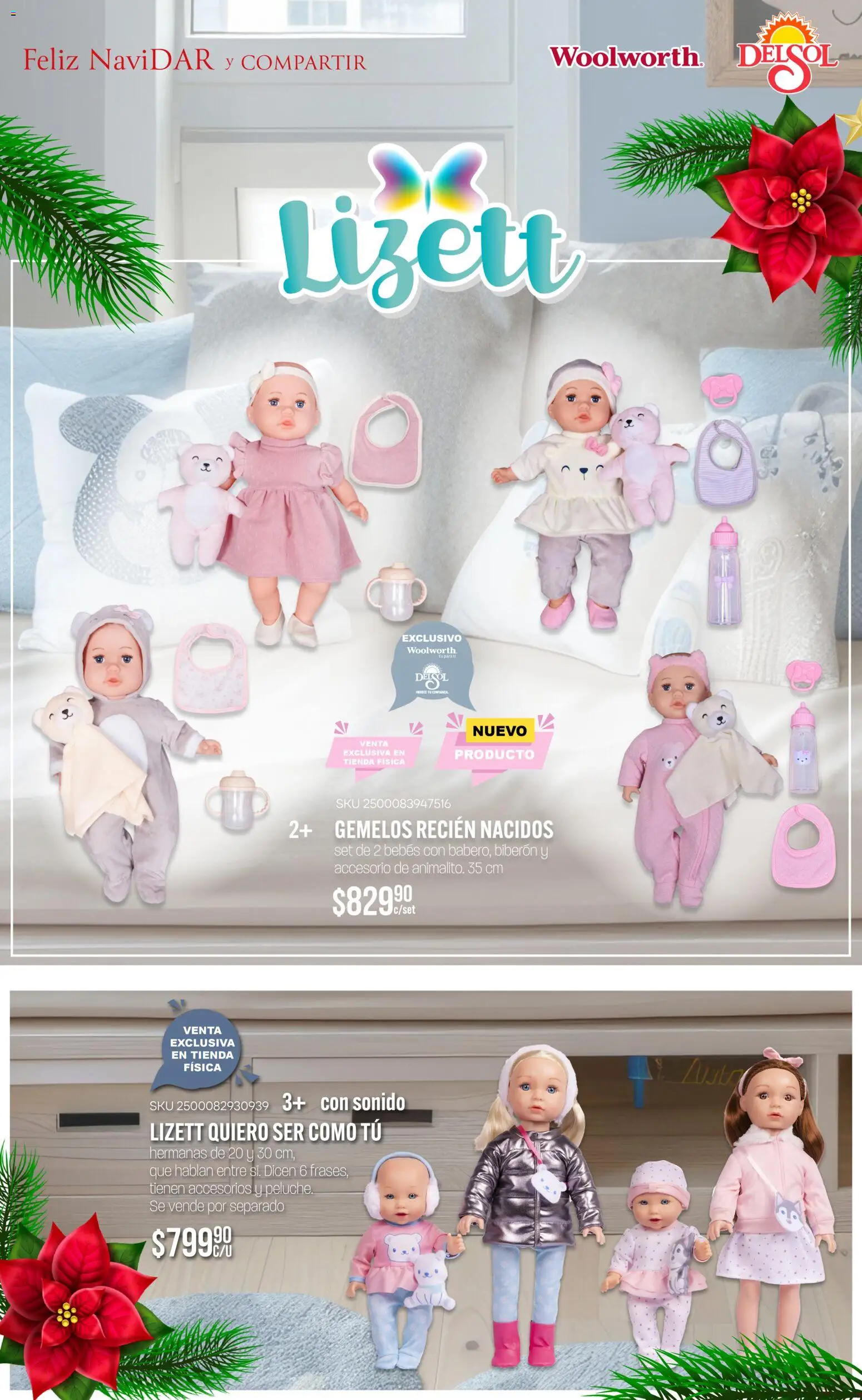 Nuevas ofertas de Del Sol y Woolworth válidas en toda la República Mexicana desde el 06.11.2025. ¡Encuentra las mejores ofertas en Del Sol y Woolworth catálogo Regalos 2025! | Página: 16 | Productos: Biberón, Gemelos