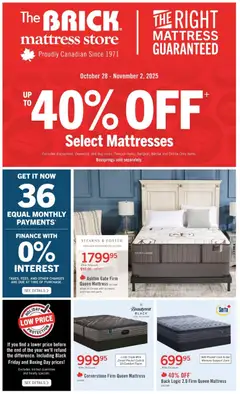 Preview of The Brick - Brick Mattress Store from shop The Brick valid from 28.10.2025
