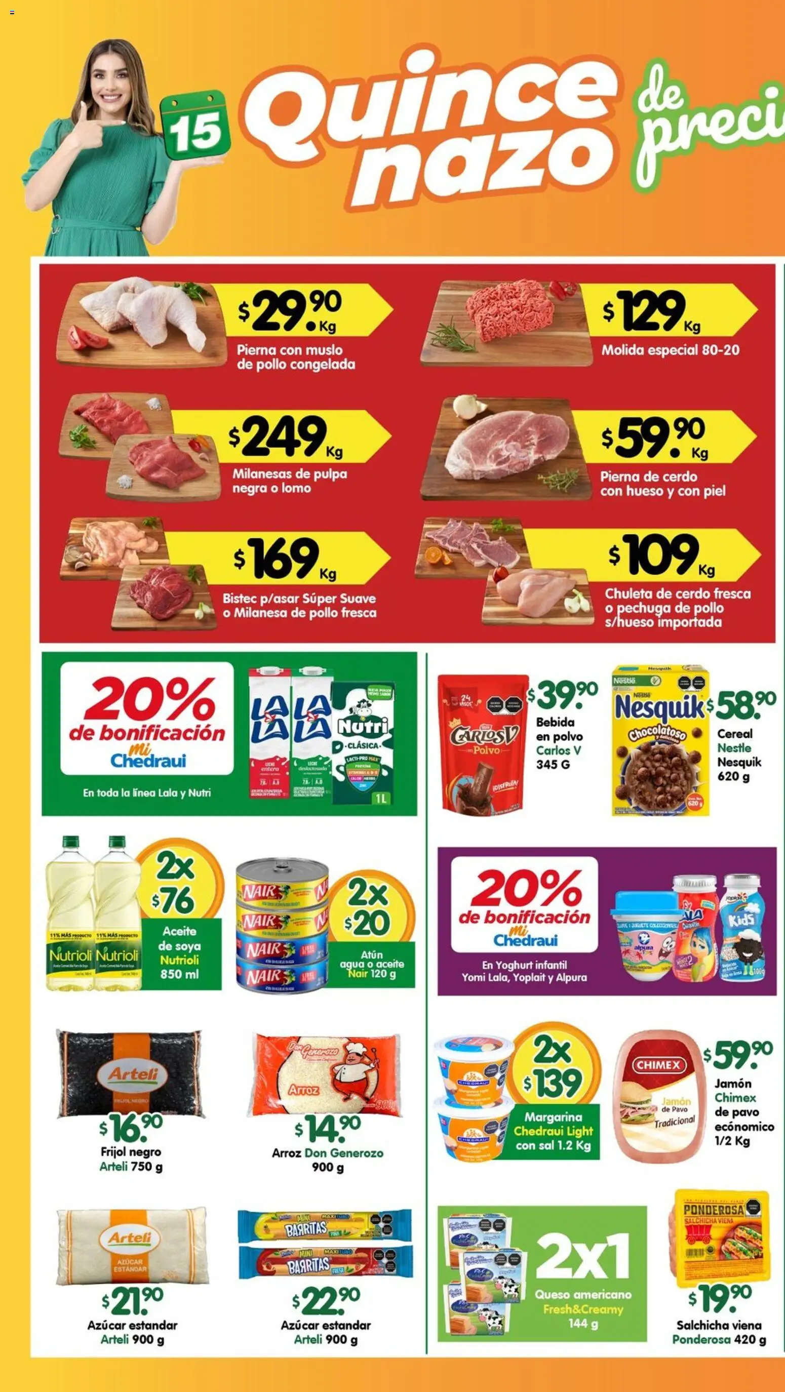 Nuevas ofertas de Arteli válidas en toda la República Mexicana desde el 02.03.2026. ¡Encuentra las mejores ofertas en Arteli folleto Valles! | Página: 1 | Productos: Jamón, Cerdo, Margarina, Polvo