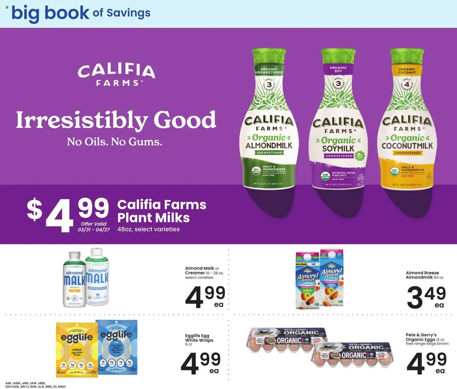 Albertsons Big Book of Savings - valid from 31.03.2026 | Page: 3 | Products: Eggs, Salt