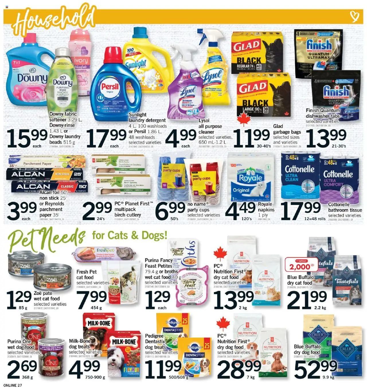 Fortinos flyer valid from 02.10.2025 | Page: 27 | Products: Beef, Dishwasher, Detergent