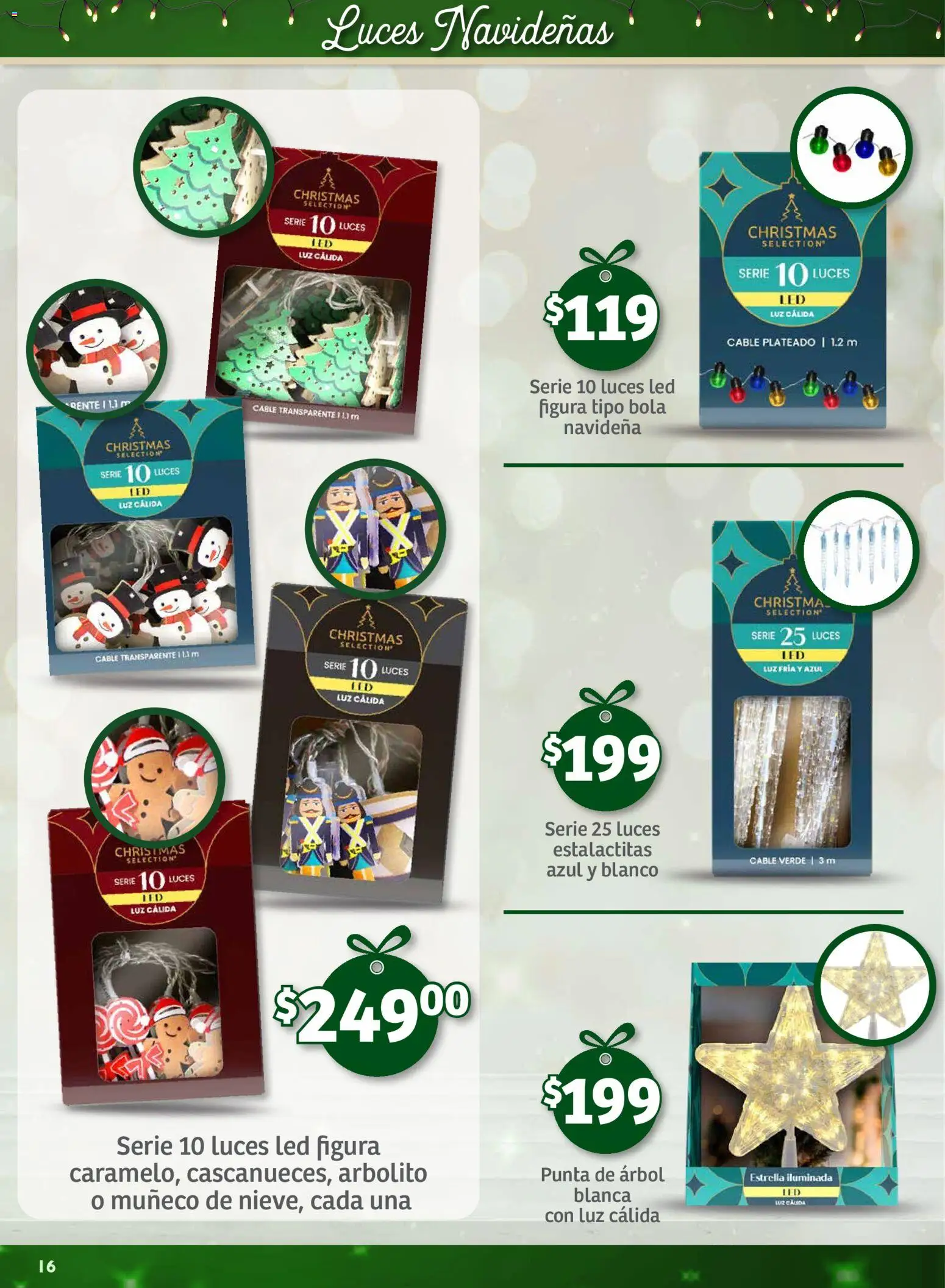 Nuevas ofertas de Soriana válidas en toda la República Mexicana desde el 25.09.2025. ¡Encuentra las mejores ofertas en Soriana - Decoración Navideña Mercado Nacional! | Página: 16 | Productos: Cable