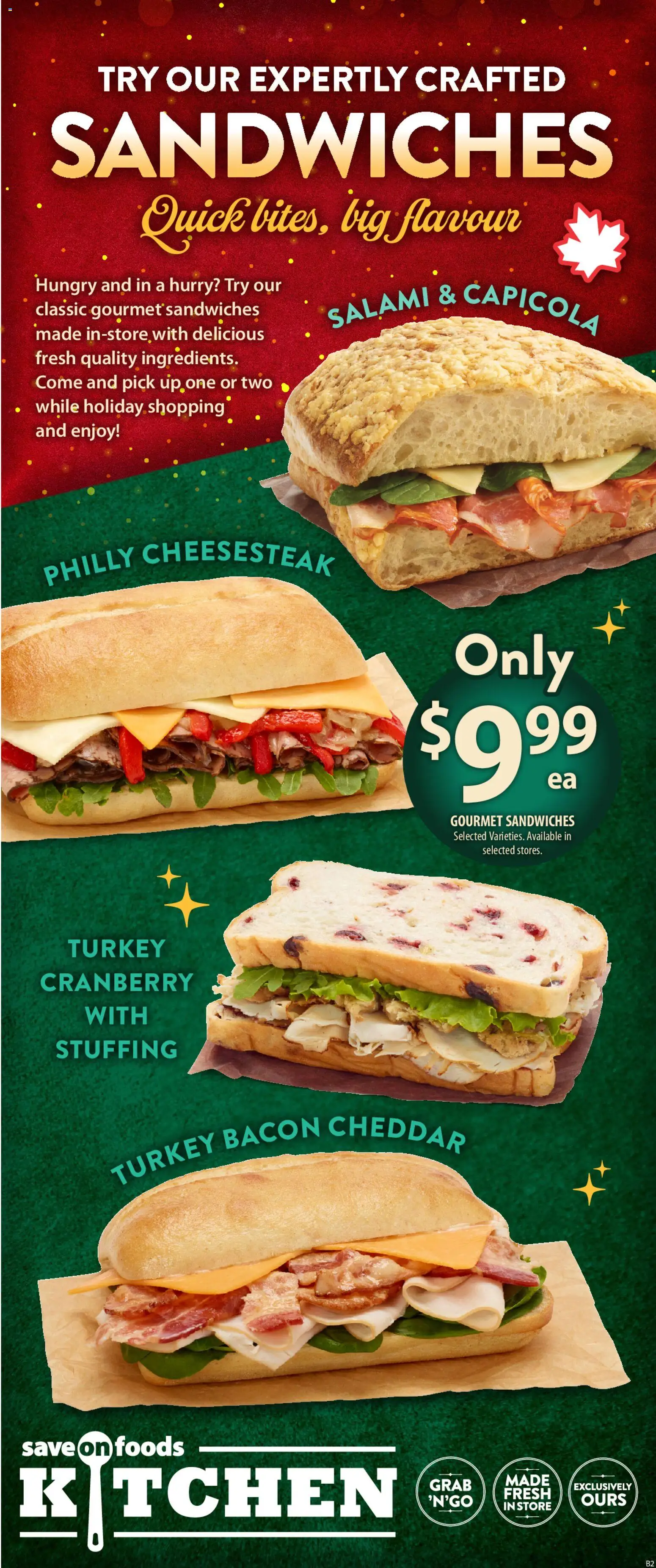 Save on foods flyer valid from 11.12.2025 | Page: 14 | Products: Turkey, Salami