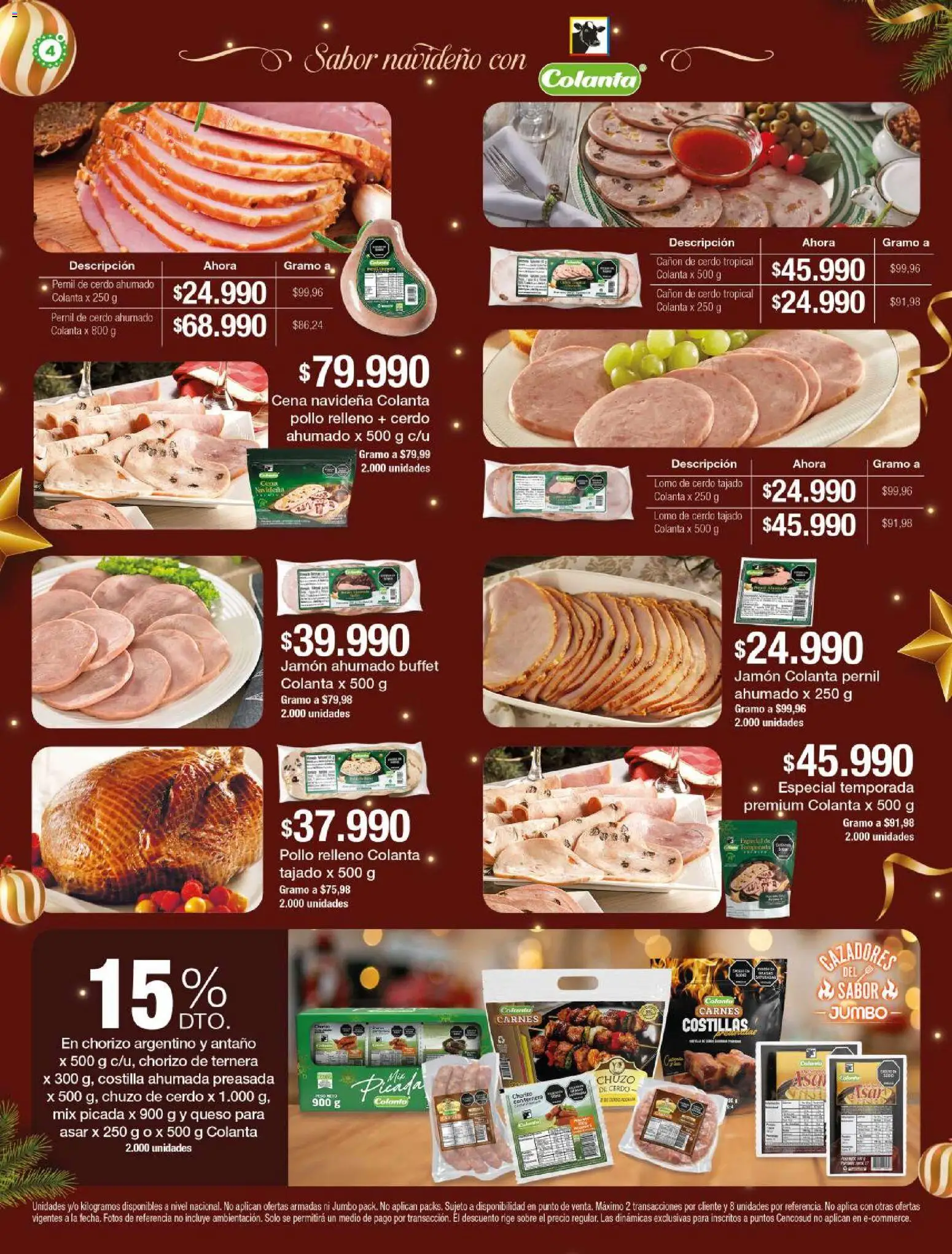 Jumbo revista - valida desde el 04.12.2025 | Página: 4 | Productos: Cerdo, Pollo, Chorizo, Queso