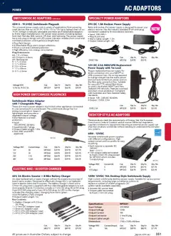 Jaycar catalogue - valid from 09.07.2025 | Page: 351 | Products: Charger, Recliner, Adaptor, Connector