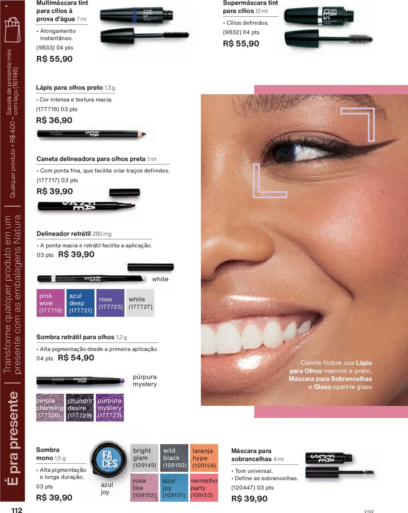 Natura Folheto - válido de 26.11.2025 | Página: 112 | Produtos: Delineador, Lápis, Caneta