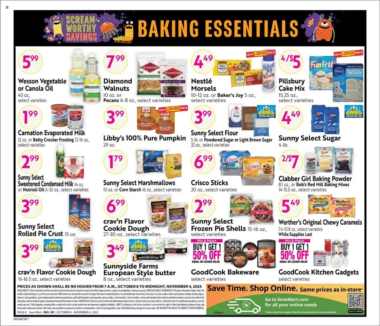 Save Mart Big Book of Savings - valid from 08.10.2025 | Page: 8 | Products: Wire, Powder, Oil, Sugar
