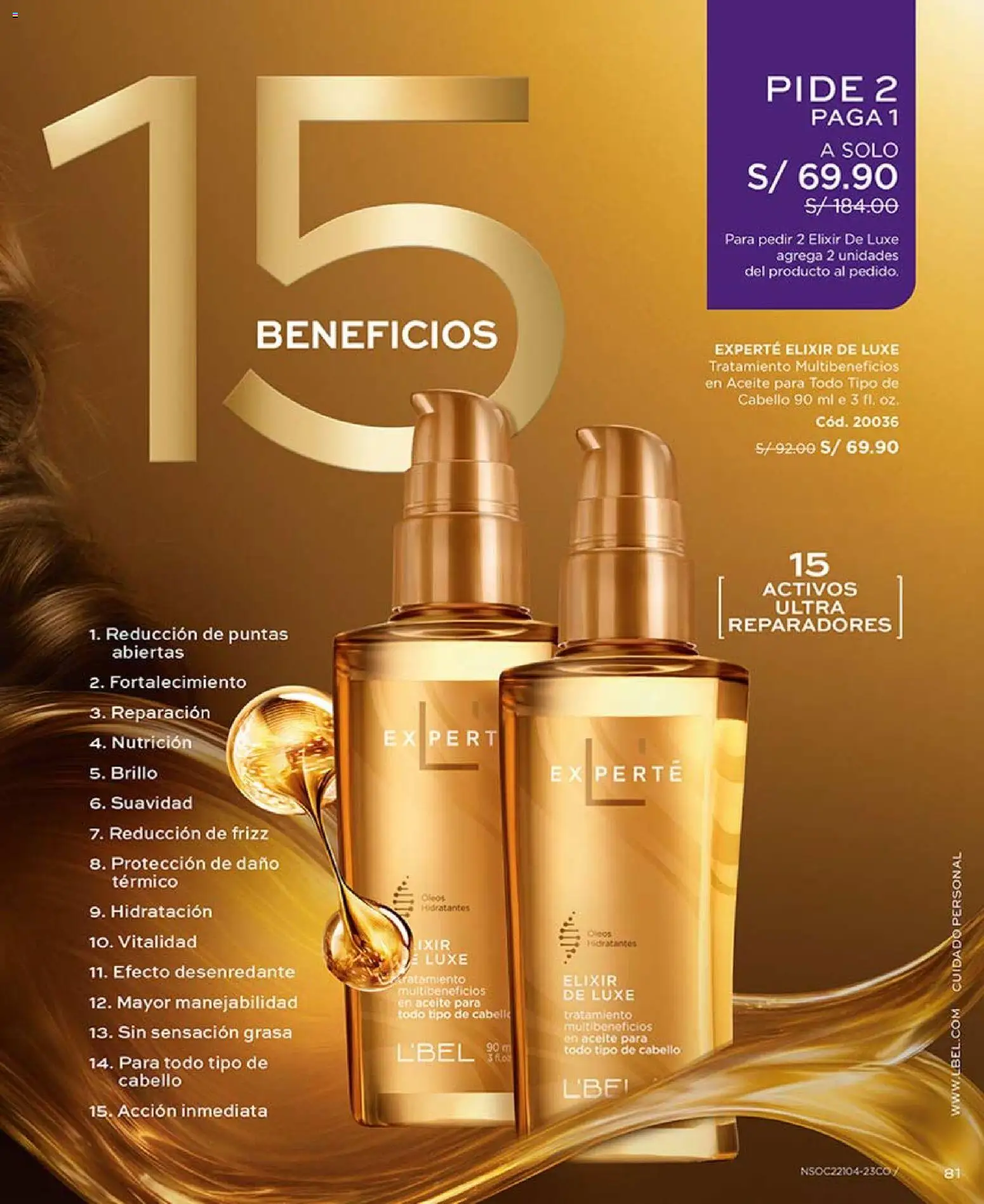 Catálogo L'Bel válido desde 21.02.2026 | Página: 81 | Productos: Aceite