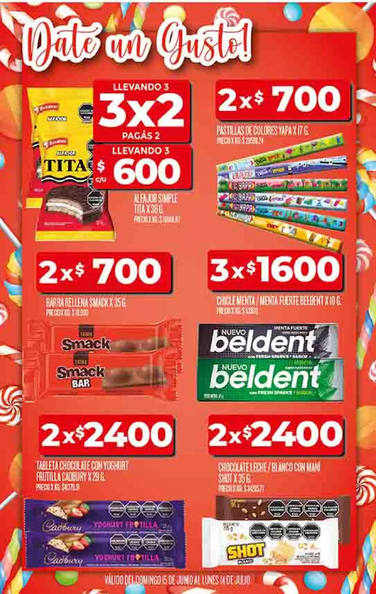 Supermercado DIA Ofertas │ válido desde el 25.06.2025 | Página: 48 | Productos: Tableta, Mani, Leche, Chicle