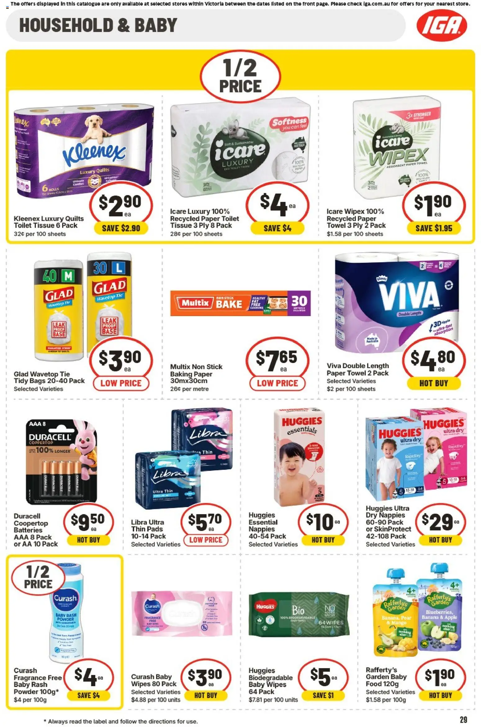 IGA catalogue - valid from 24.12.2025 | Page: 32 | Products: Toilet, Household, Powder, Batteries