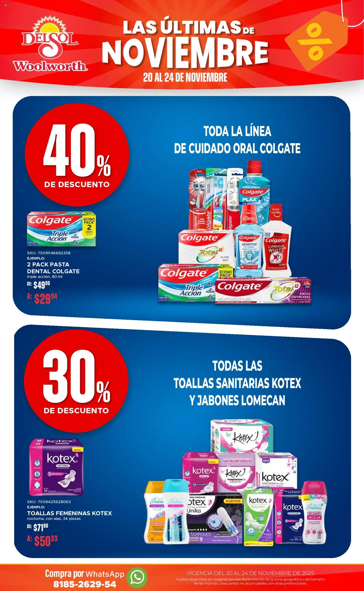 Nuevas ofertas de Del Sol y Woolworth válidas en toda la República Mexicana desde el 20.11.2025. ¡Encuentra las mejores ofertas en Del Sol y Woolworth Buen Fin ! | Página: 20