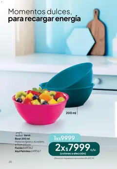 Vista previa Tupperware Folleto válido desde el 10.04.2026 | Página: 21 | Productos: Bowl, Petróleo