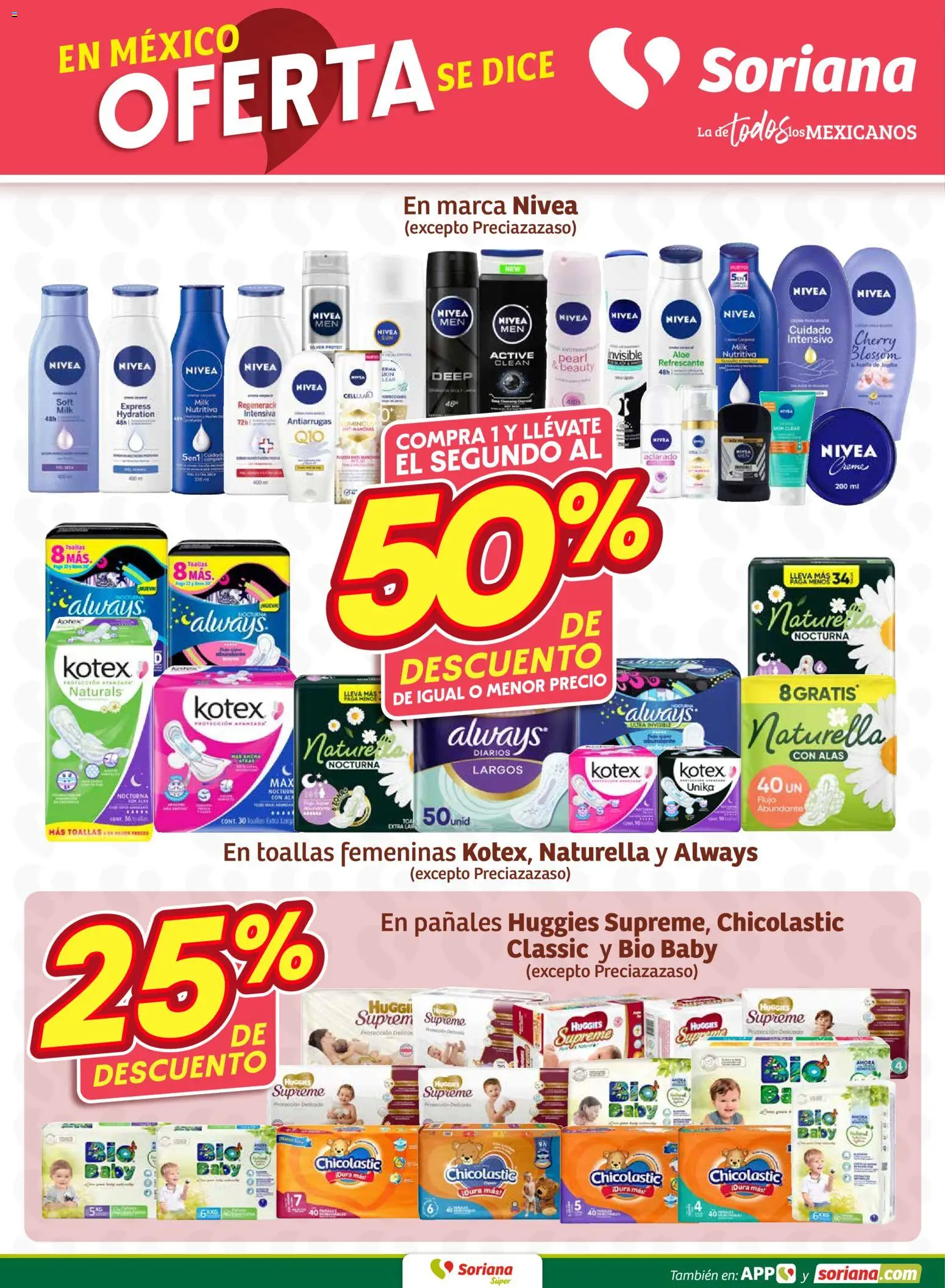 Nuevas ofertas de Soriana válidas en toda la República Mexicana desde el 12.02.2026. ¡Encuentra las mejores ofertas en Soriana - Fin de Semana Súper: Saltillo y Torreón! | Página: 6 | Productos: Aceite, Pañales, Toallas