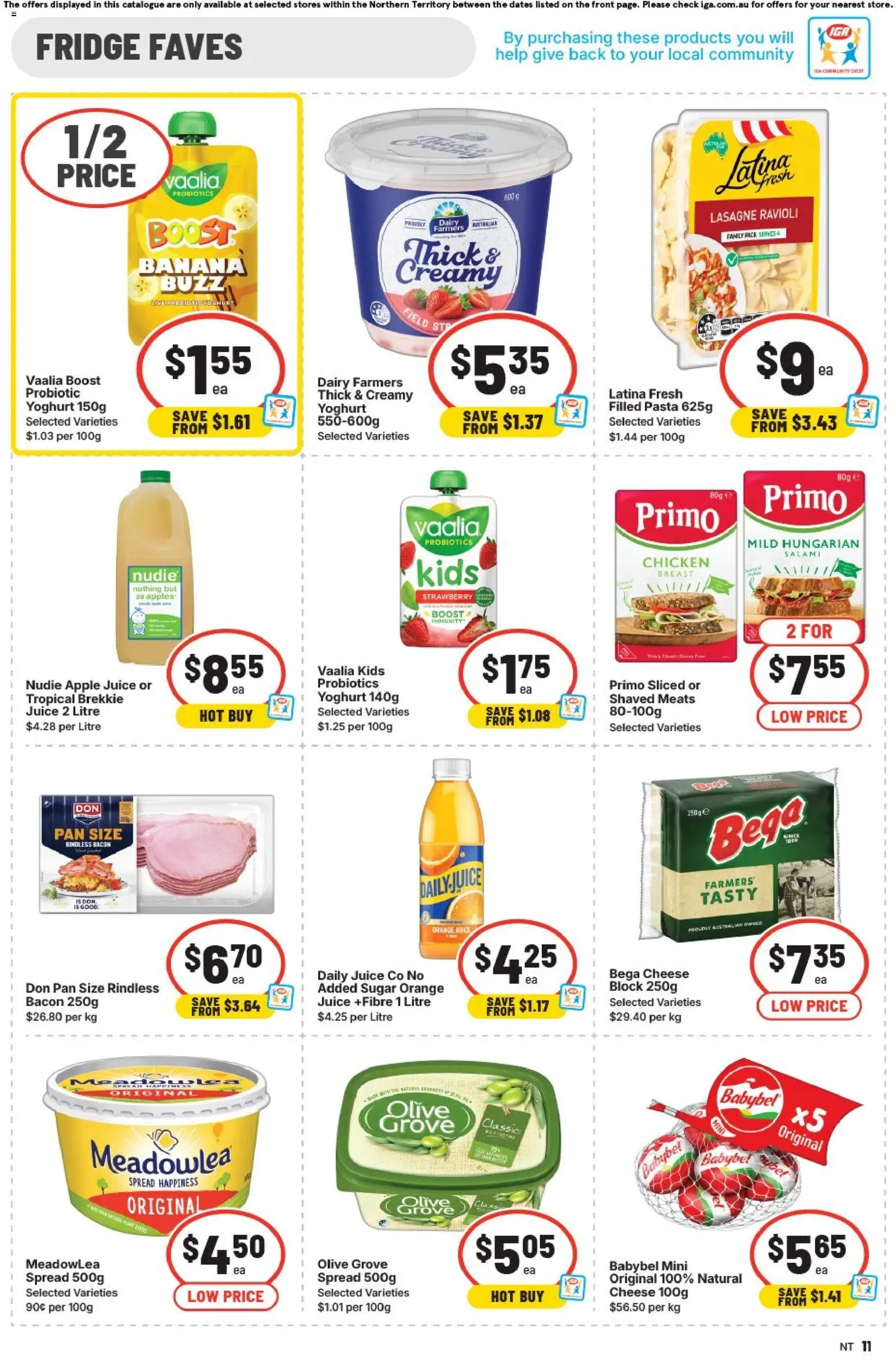 IGA catalogue - valid from 04.02.2026 | Page: 11 | Products: Dairy, Cheese, Salami, Chicken