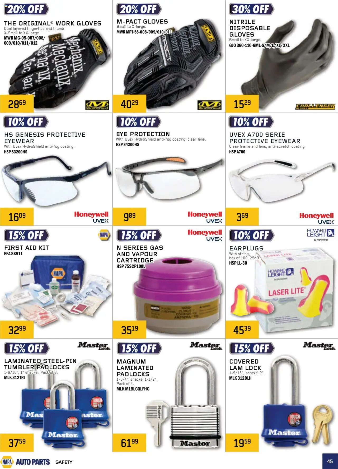 NAPA Auto Parts flyer valid from 01.10.2025 | Page: 45