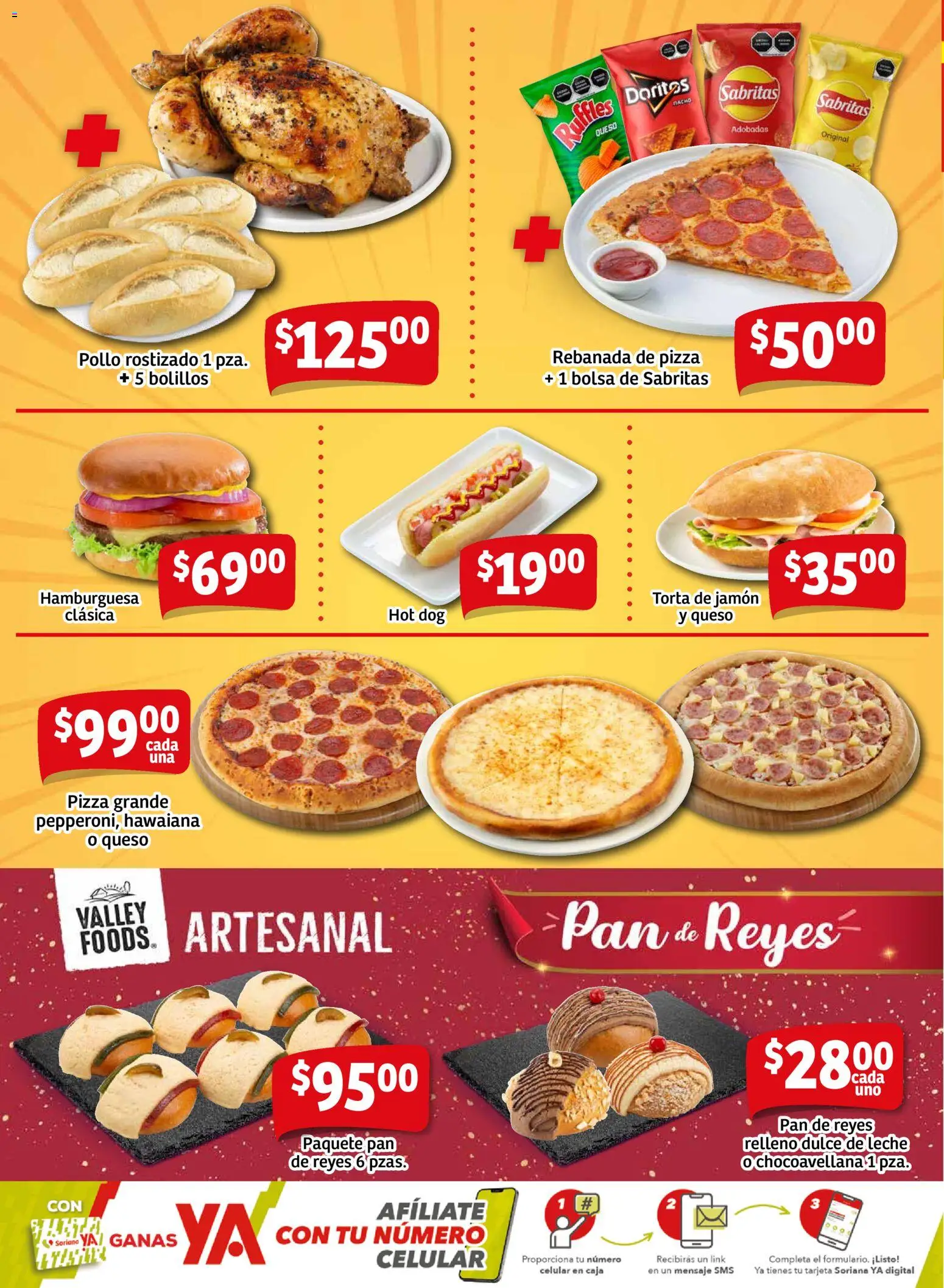 Nuevas ofertas de Soriana válidas en toda la República Mexicana desde el 28.11.2025. ¡Encuentra las mejores ofertas en Soriana - Fin de Semana Mercado: Coah, Chih y Dur! | Página: 8 | Productos: Dulce de leche, Pan, Jamón, Caja