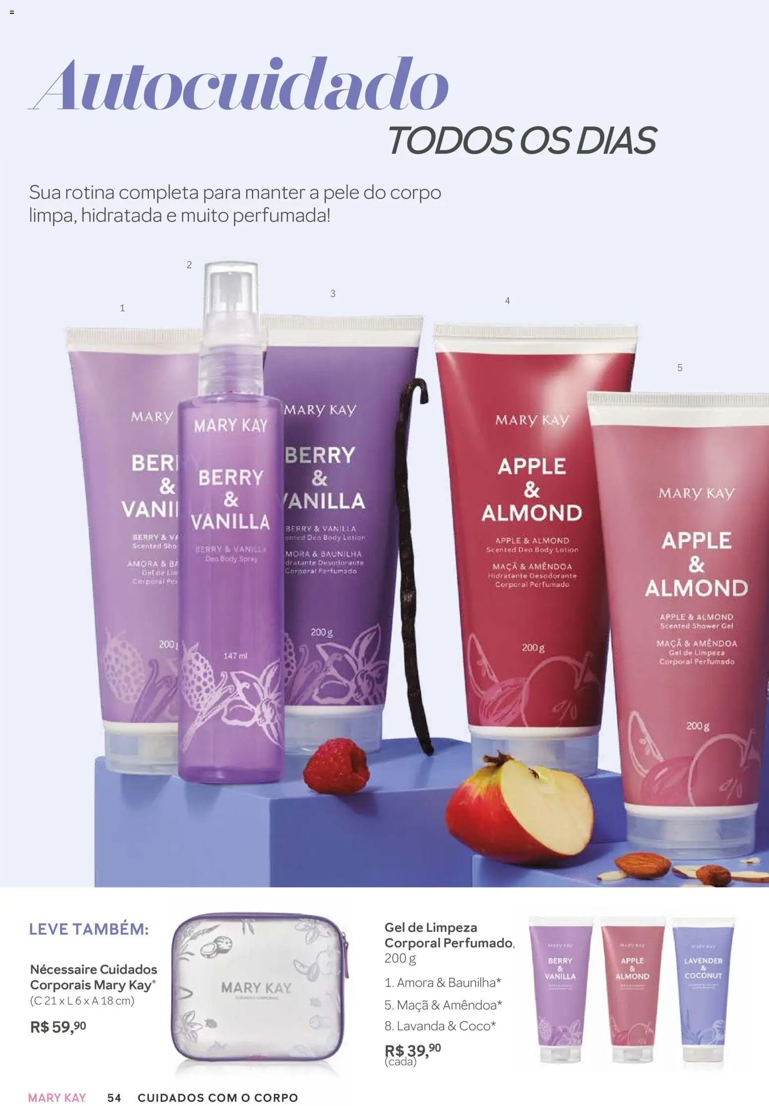 Mary Kay Folheto - válido de 01.01.2026 | Página: 54 | Produtos: Desodorante, Necessaire, Gel de limpeza, Body