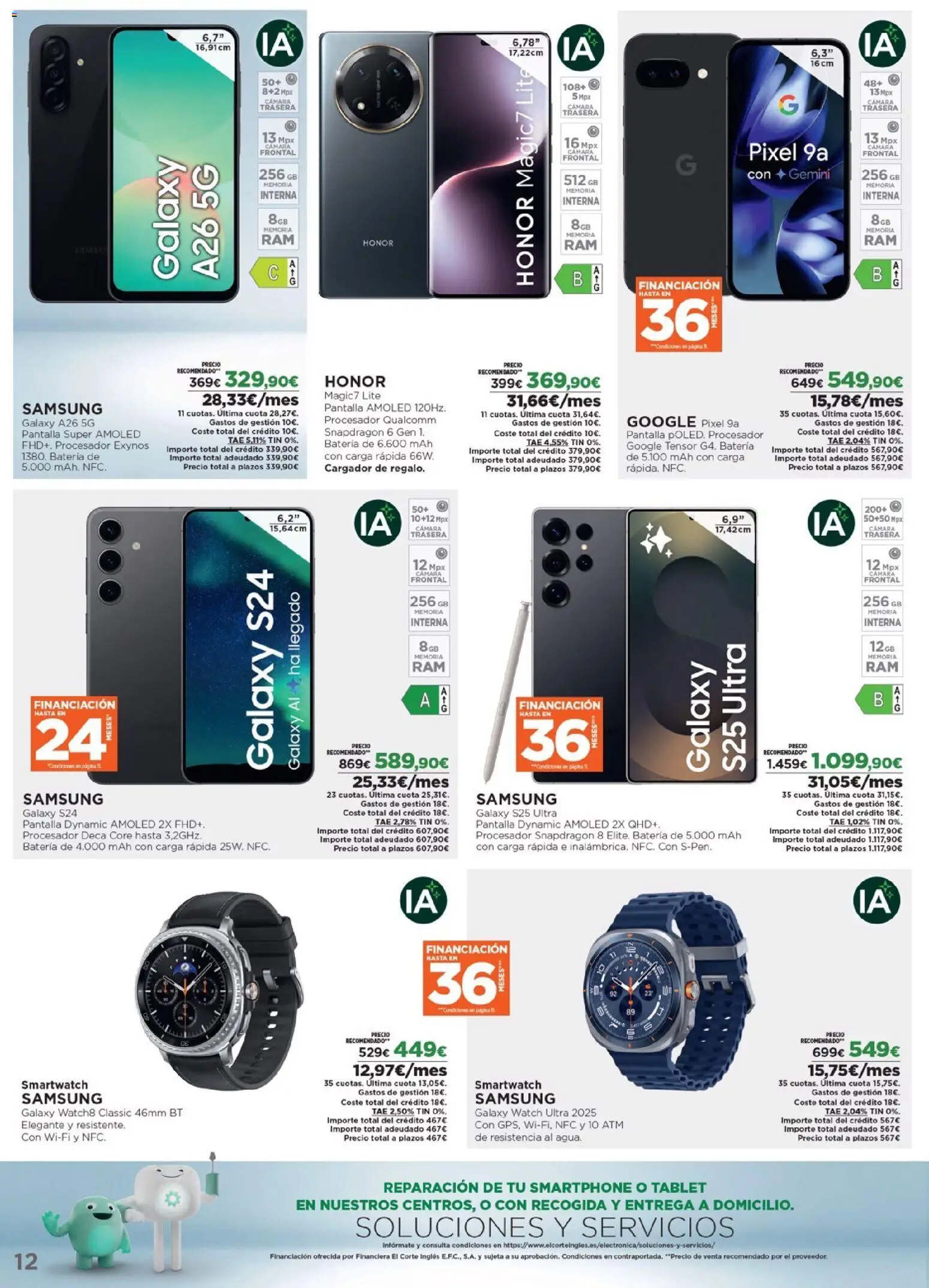 Nuevas ofertas de El Corte Inglés válidas en toda la República Mexicana desde el 27.10.2025. ¡Encuentra las mejores ofertas en El Corte Inglés catálogo Los Tecnoprecios! | Página: 12 | Productos: Tablet, Cargador, Batería, Smartphone